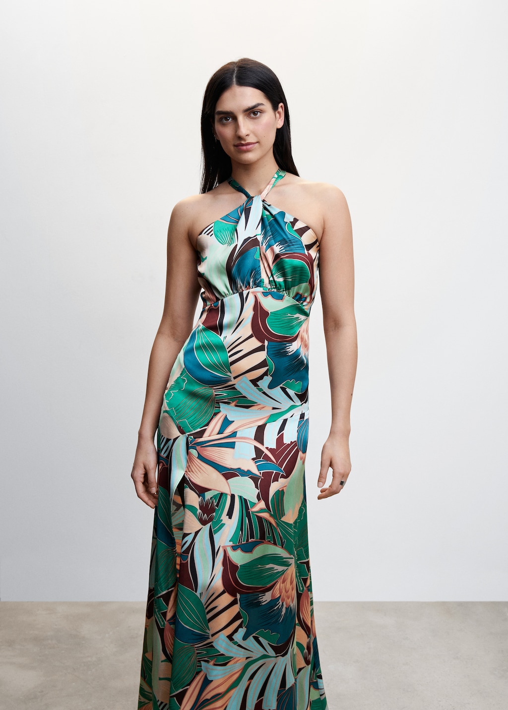 Open tropical dress