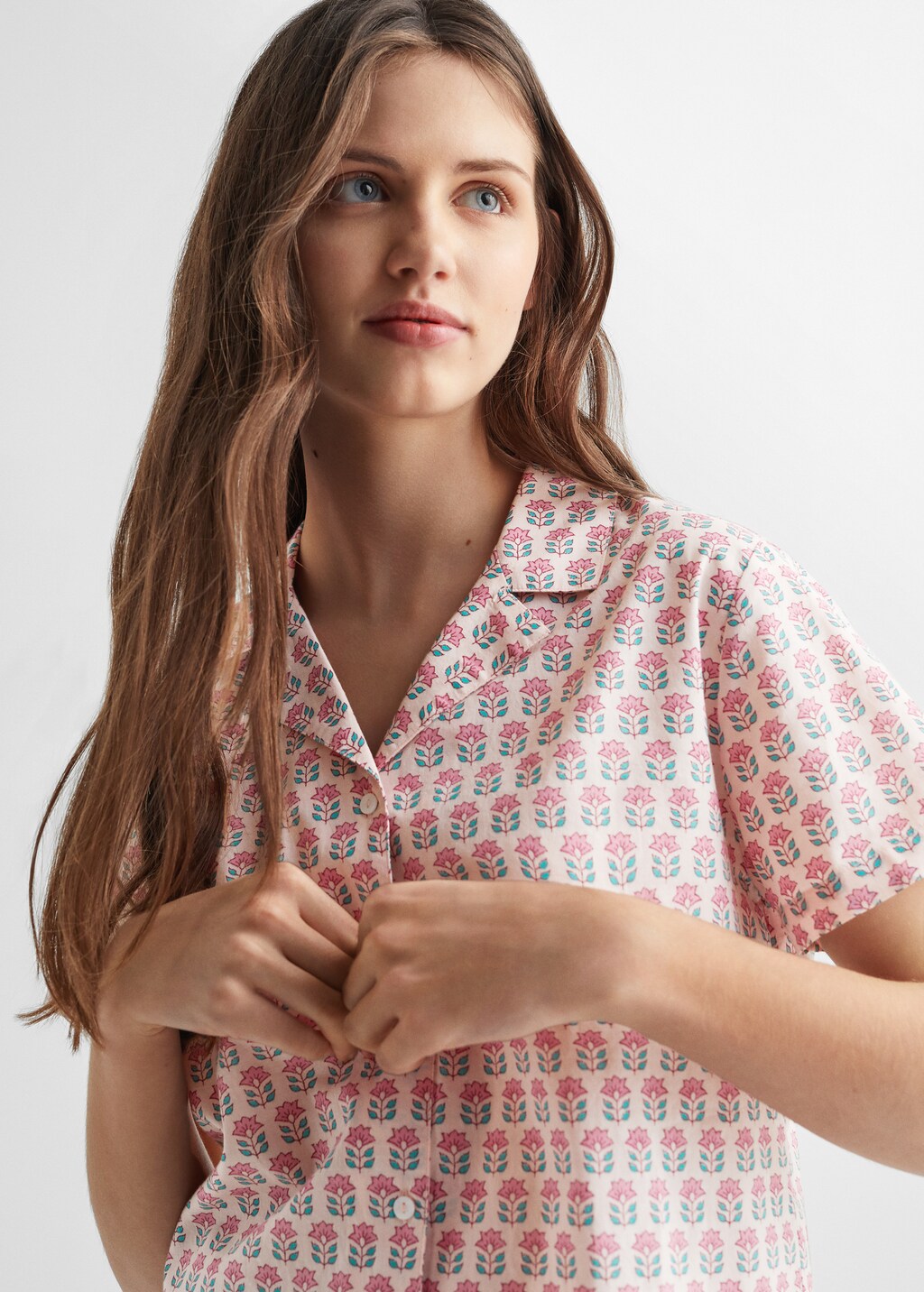 Short cotton pyjamas - Details of the article 1