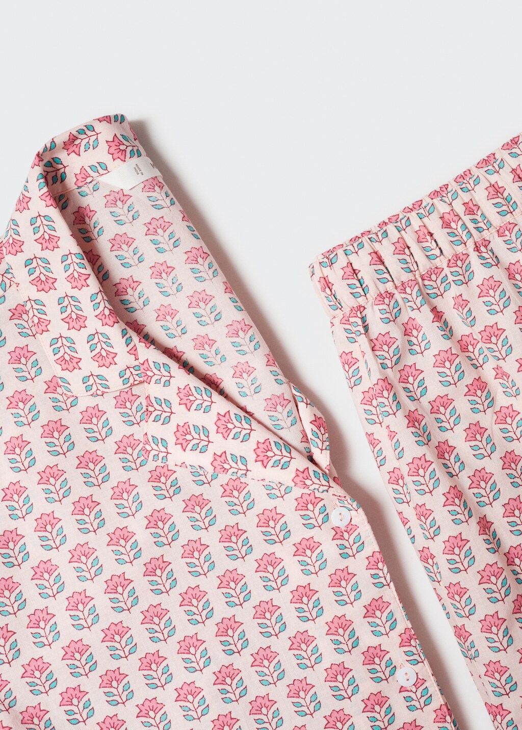 Short cotton pyjamas - Details of the article 8