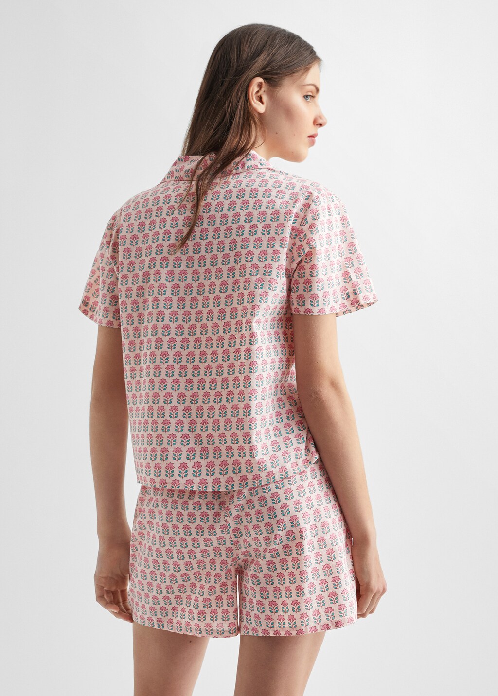 Short cotton pyjamas - Reverse of the article