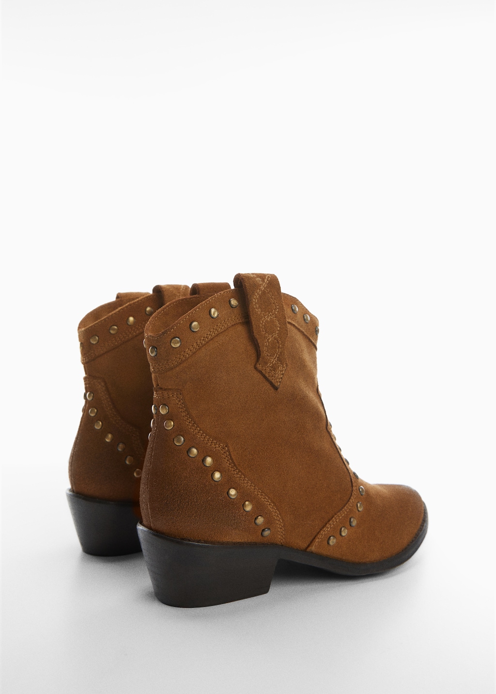 Fashion suede studded ankle boots