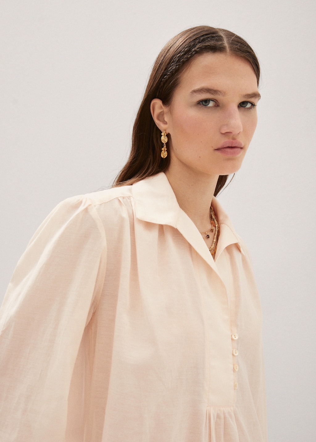 Oversized shirt blouse - Details of the article 1