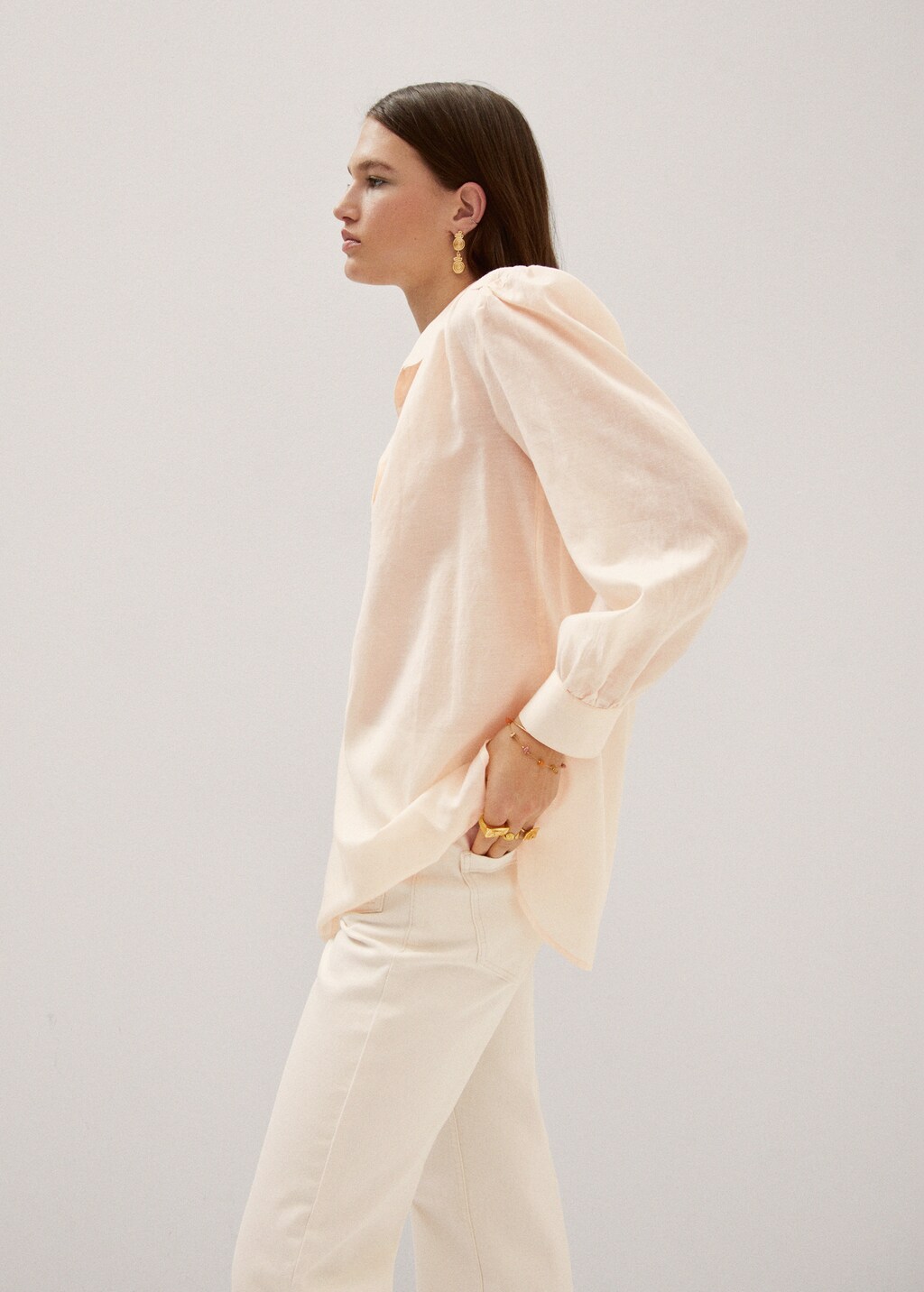 Oversized shirt blouse - Details of the article 2