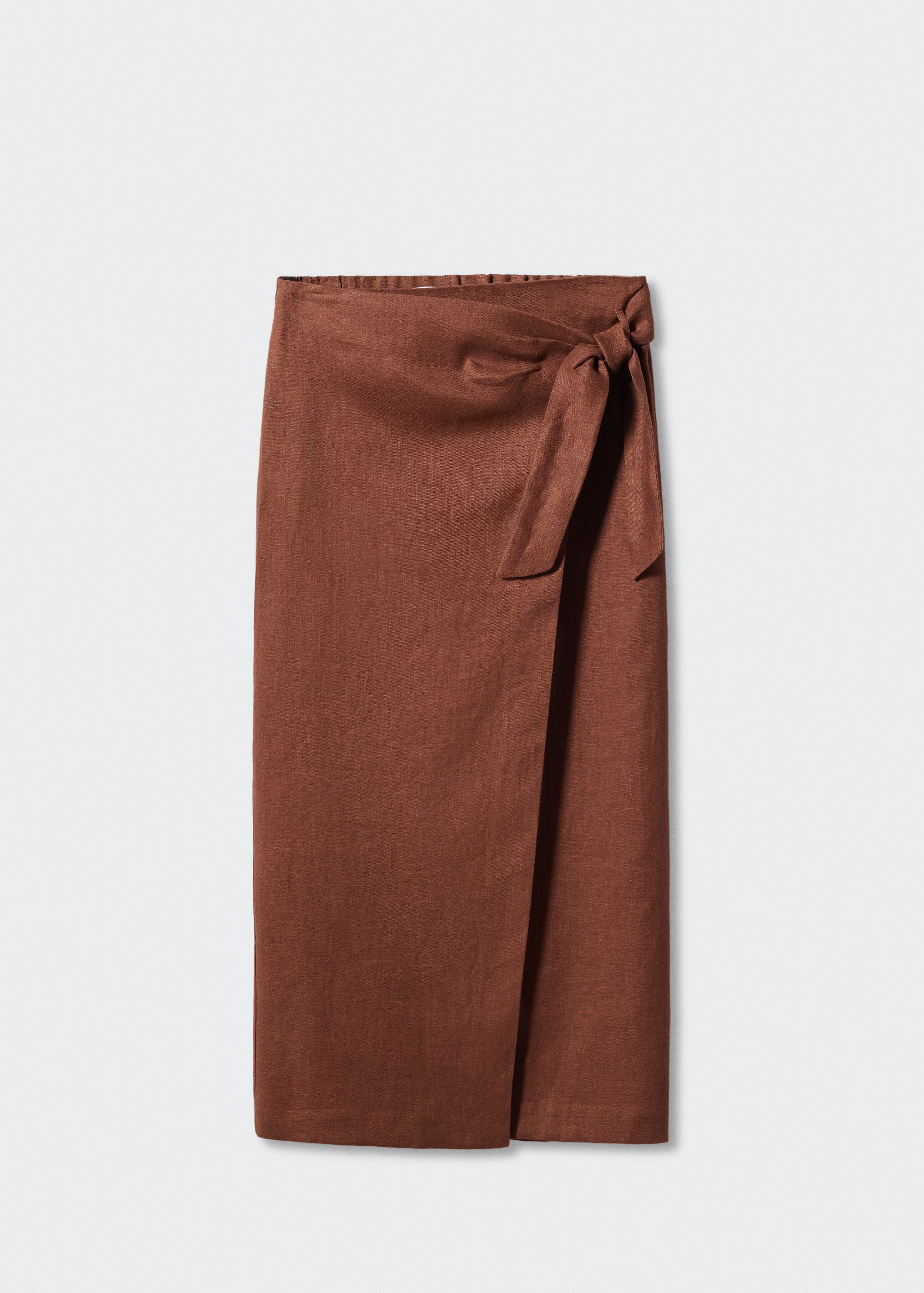 Linen-blend wrap skirt - Article without model