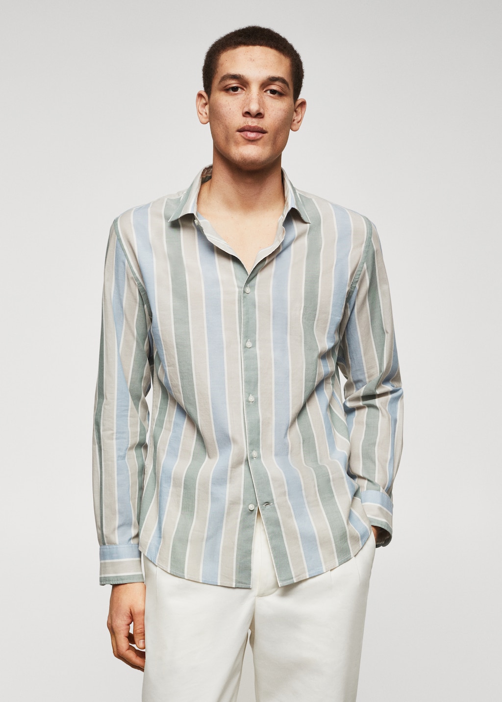 100% cotton striped shirt - Medium plane