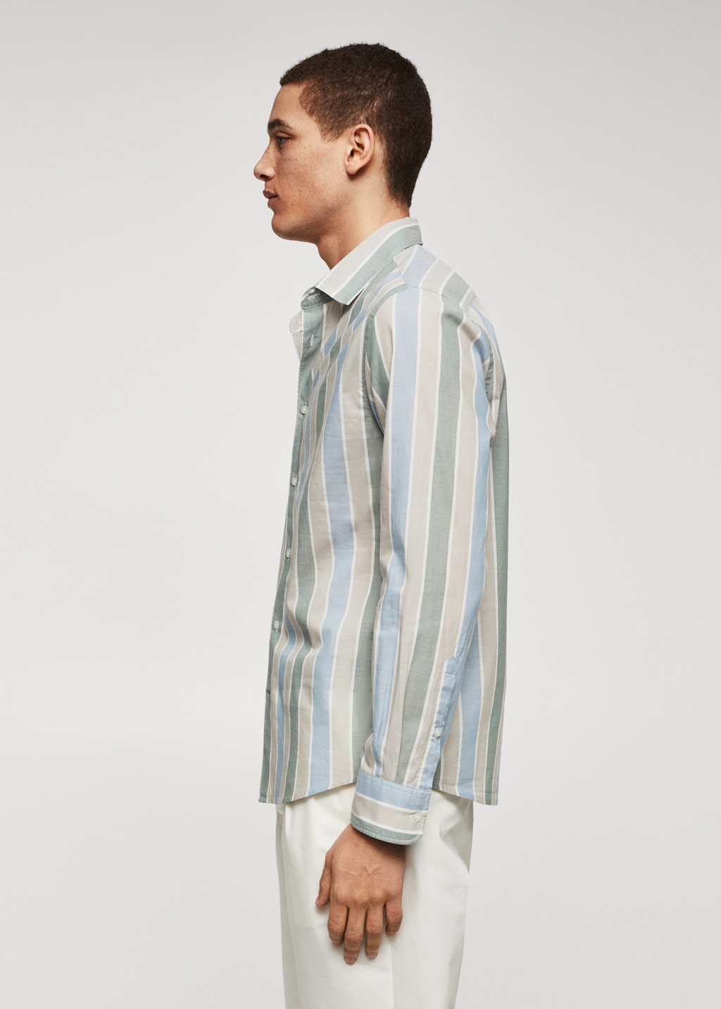 100% cotton striped shirt - Details of the article 2