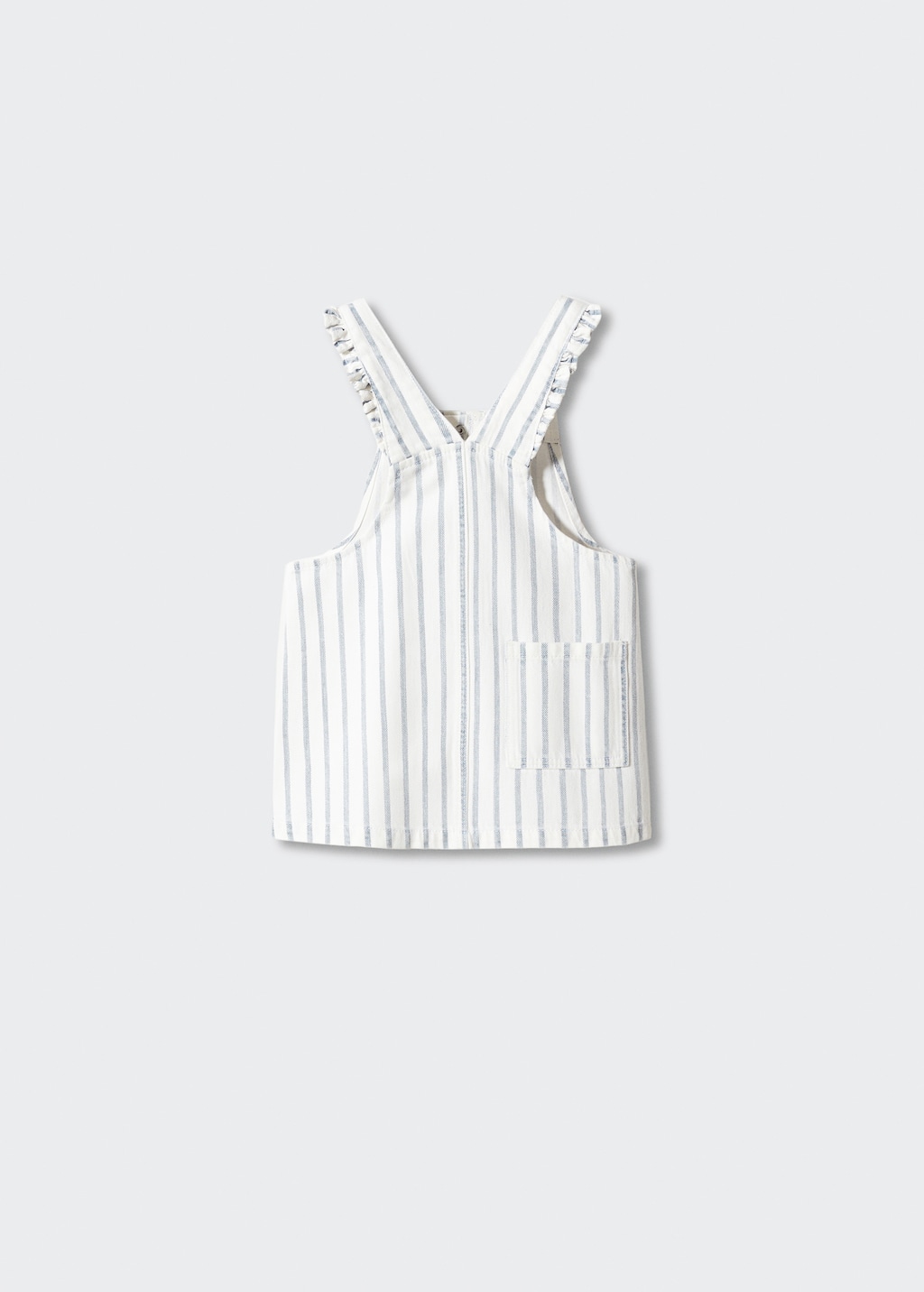 Striped pinafore dress - Reverse of the article