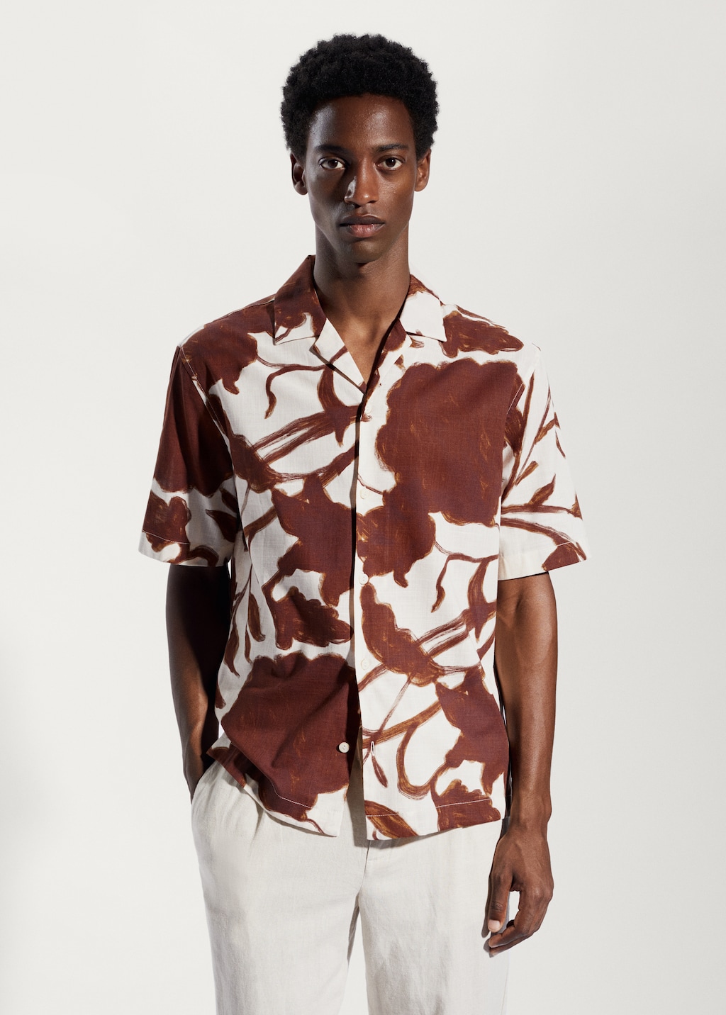 Printed bowling shirt - Medium plane