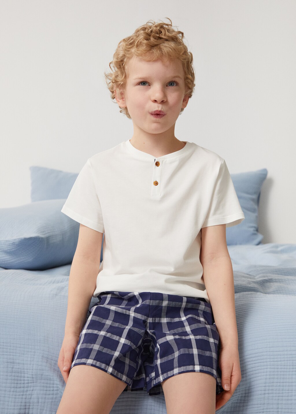 Short cotton pyjamas - Details of the article 6