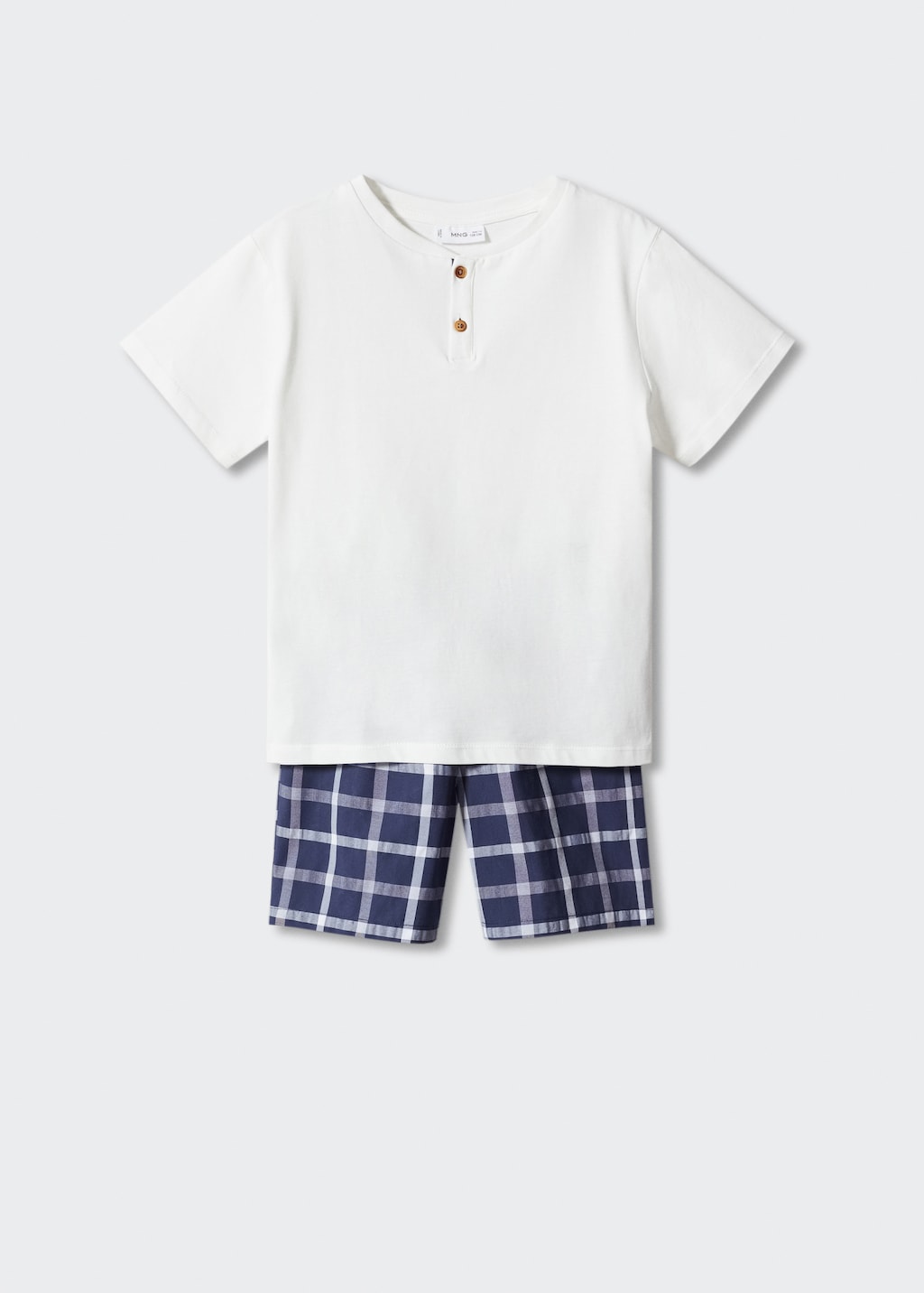 Short cotton pyjamas - Reverse of the article