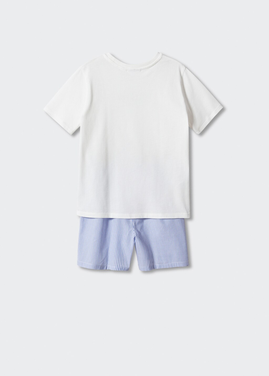 Striped cotton short pyjamas - Details of the article 8