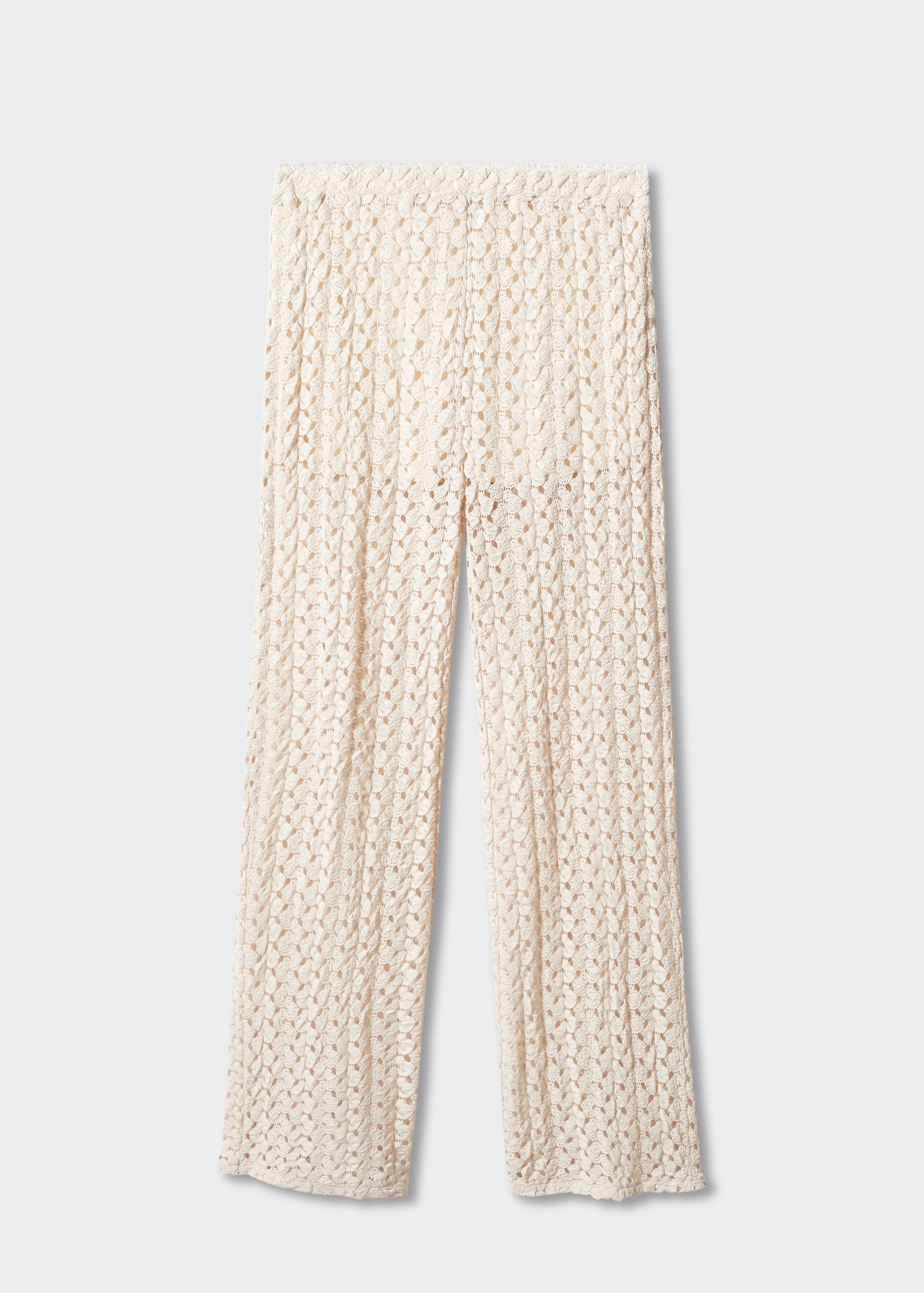 Straight crochet pants - Article without model
