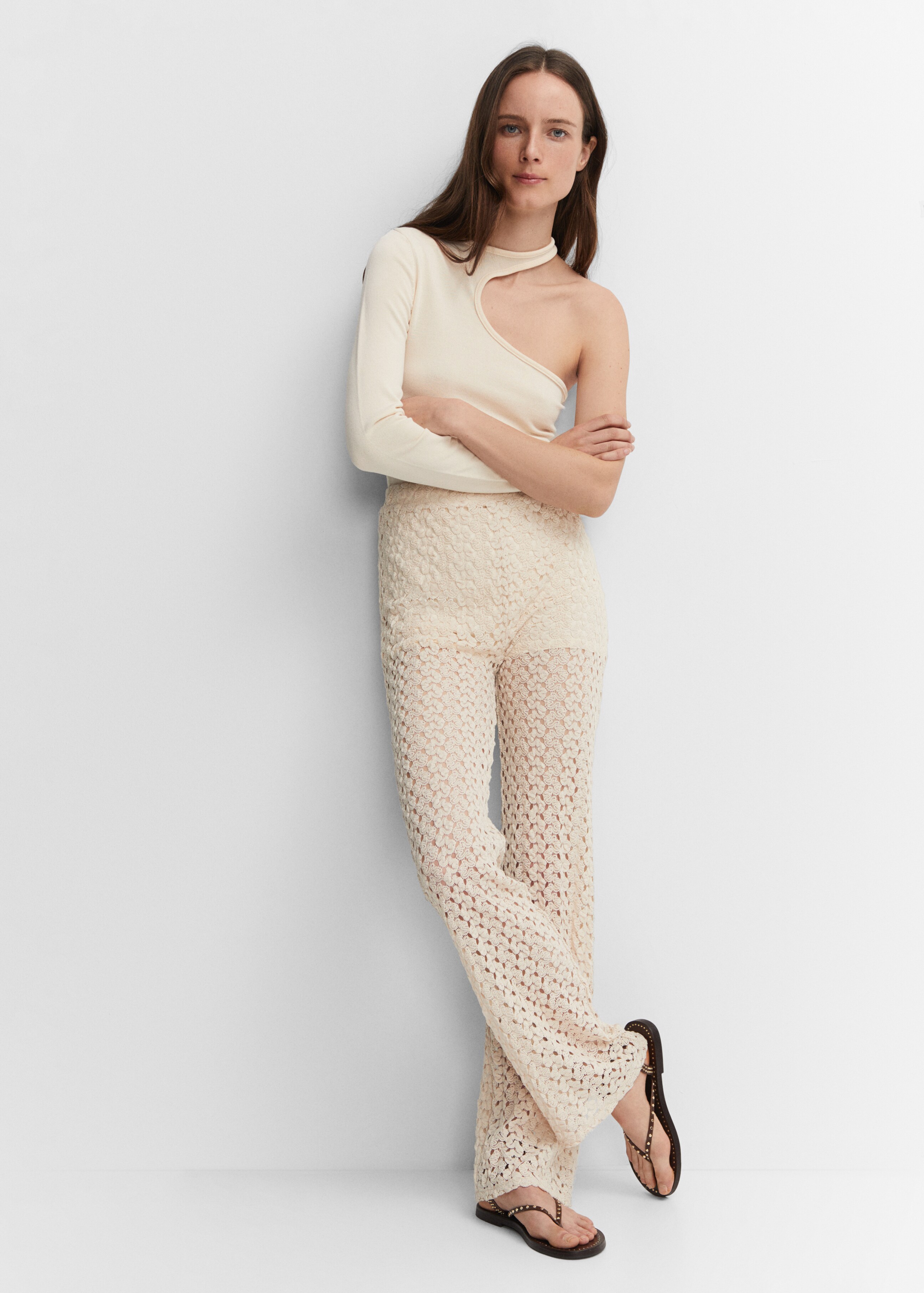 Straight crochet pants - Details of the article 2