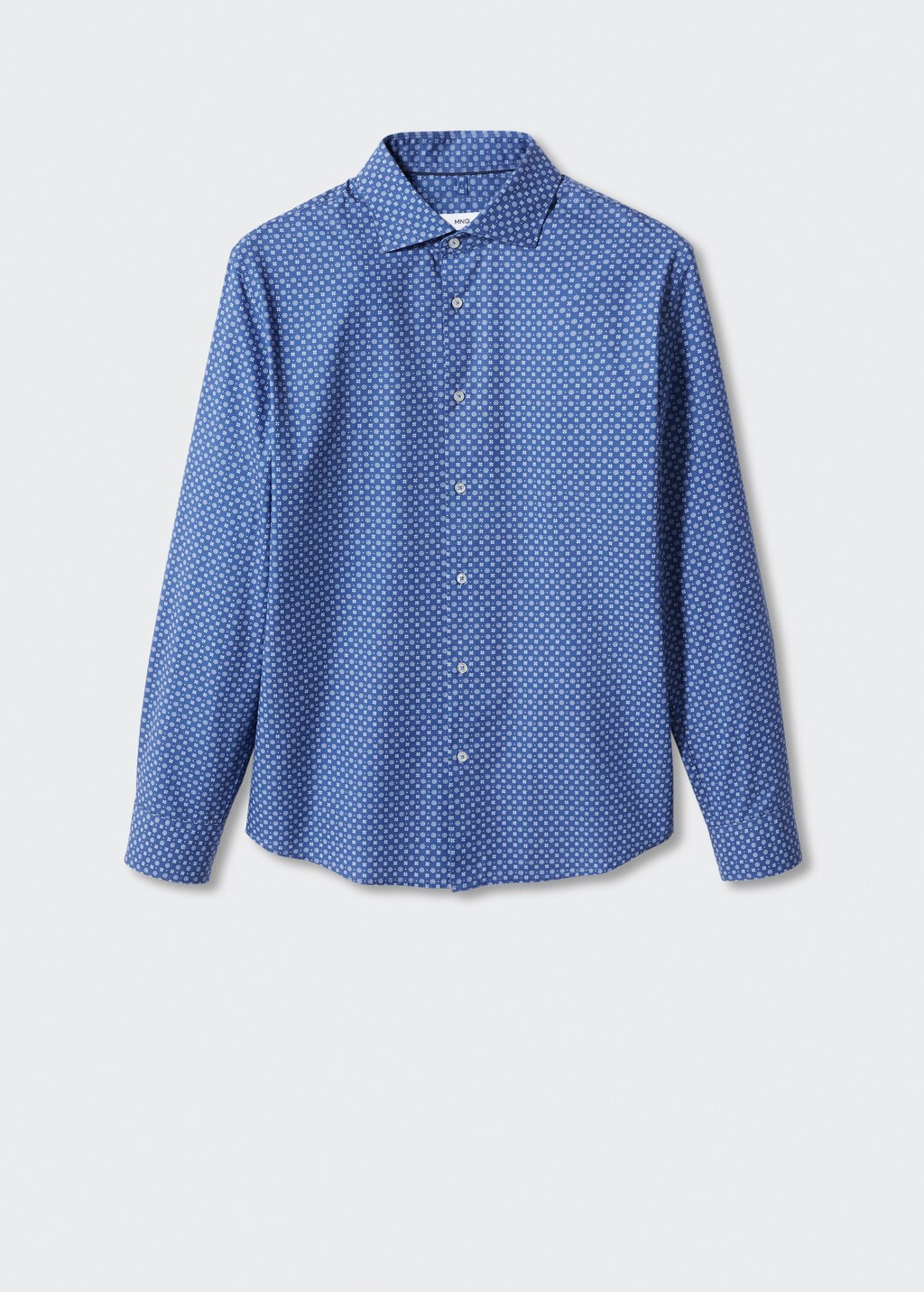 Slim-fit printed cotton shirt - Article without model