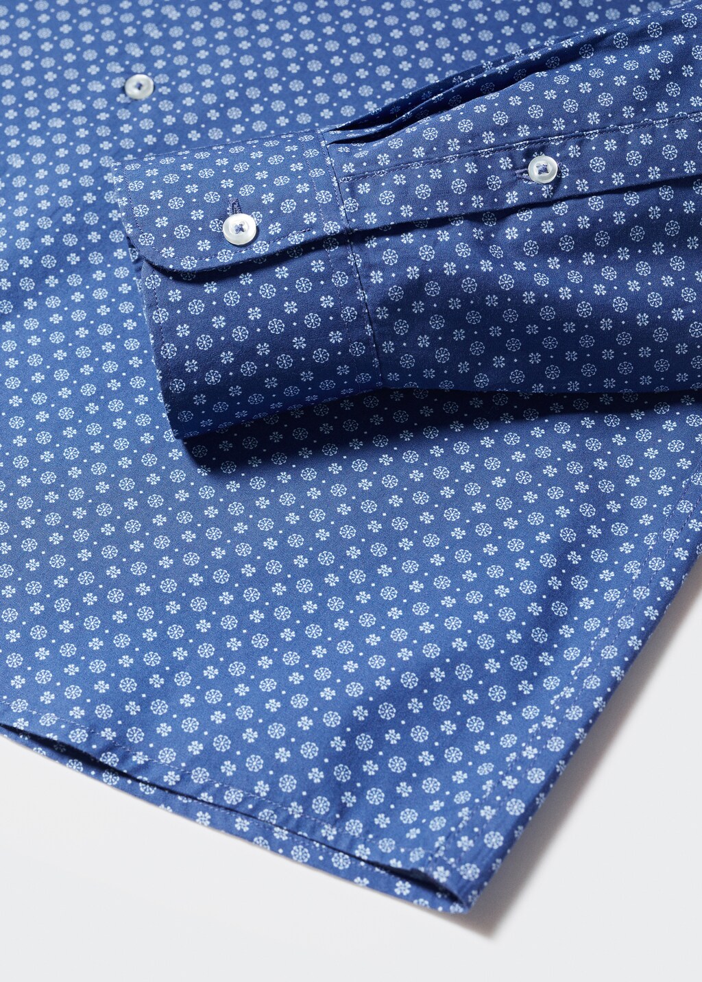 Slim-fit printed cotton shirt - Details of the article 8