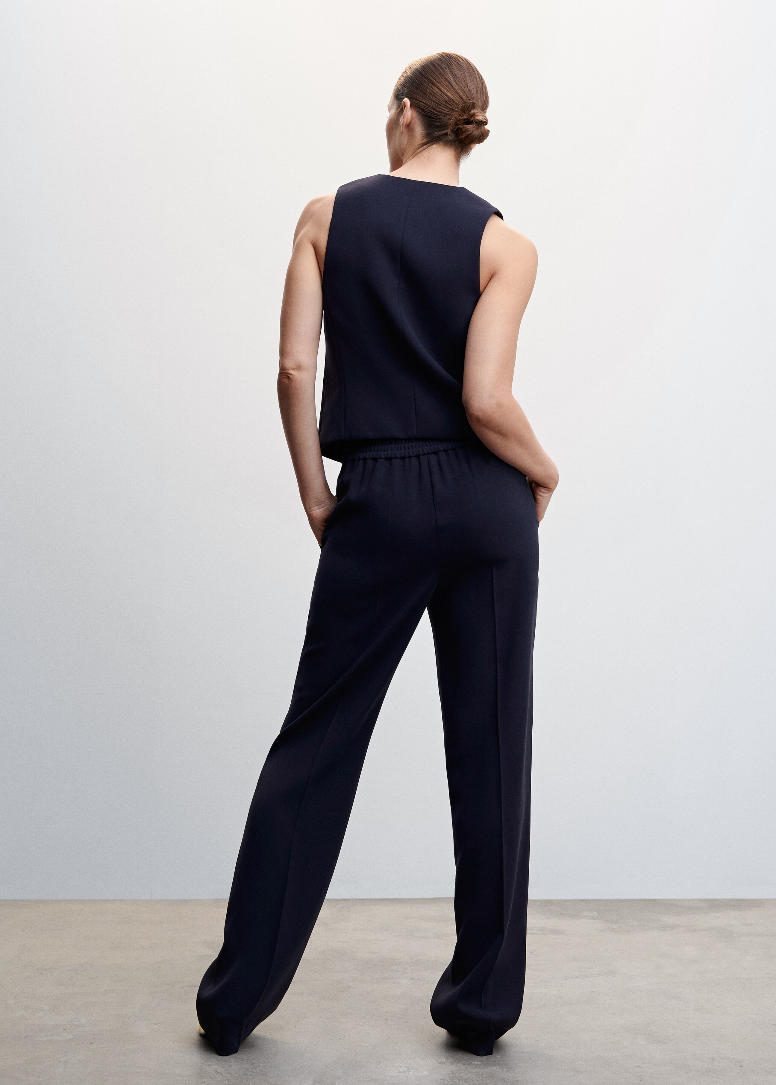 Elastic waist suit trousers - Reverse of the article