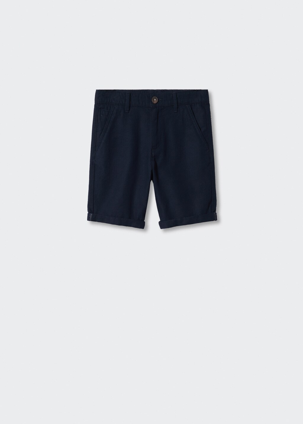 Linen chino Bermuda shorts - Article without model