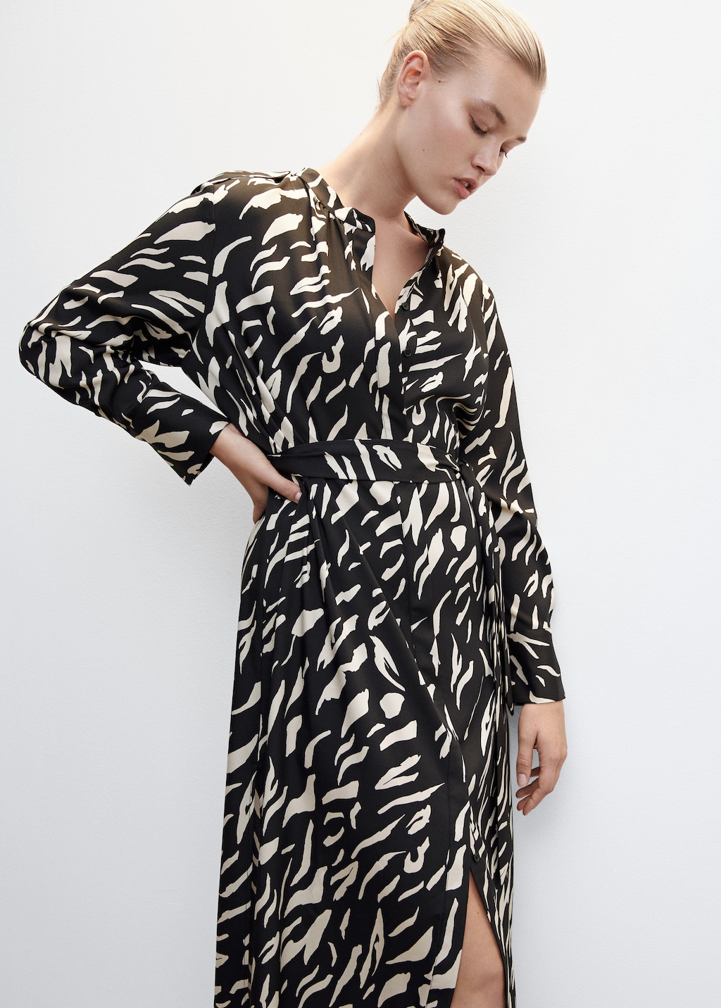 Midi printed dress - Details of the article 5