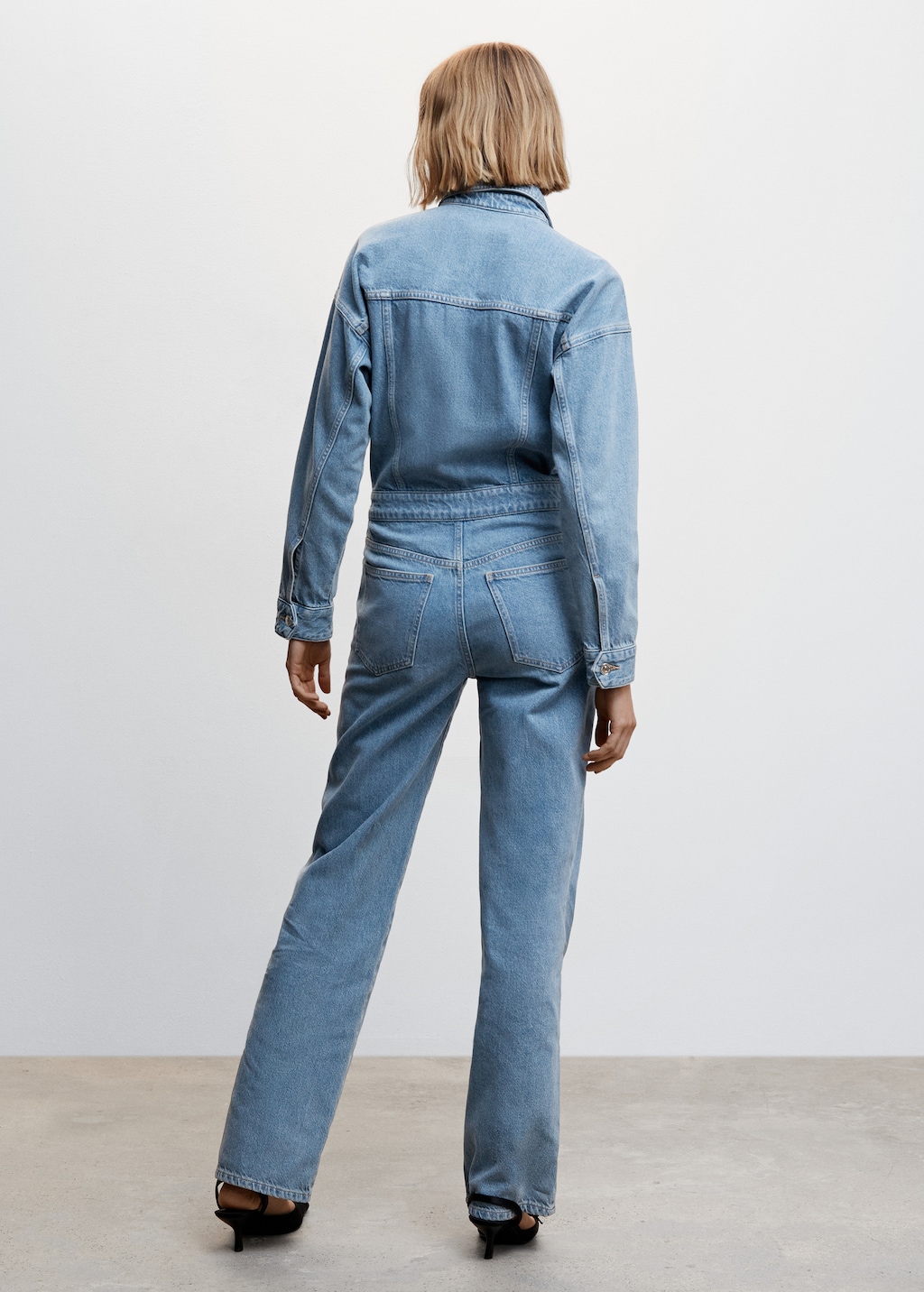 Combi-pantalon en jean - Verso de l’article