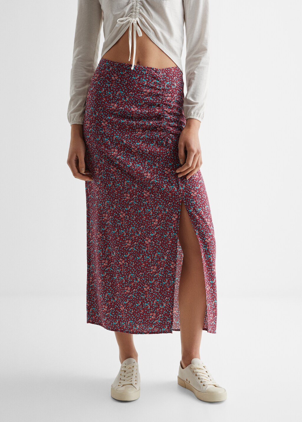 Printed pleated skirt - Details of the article 6