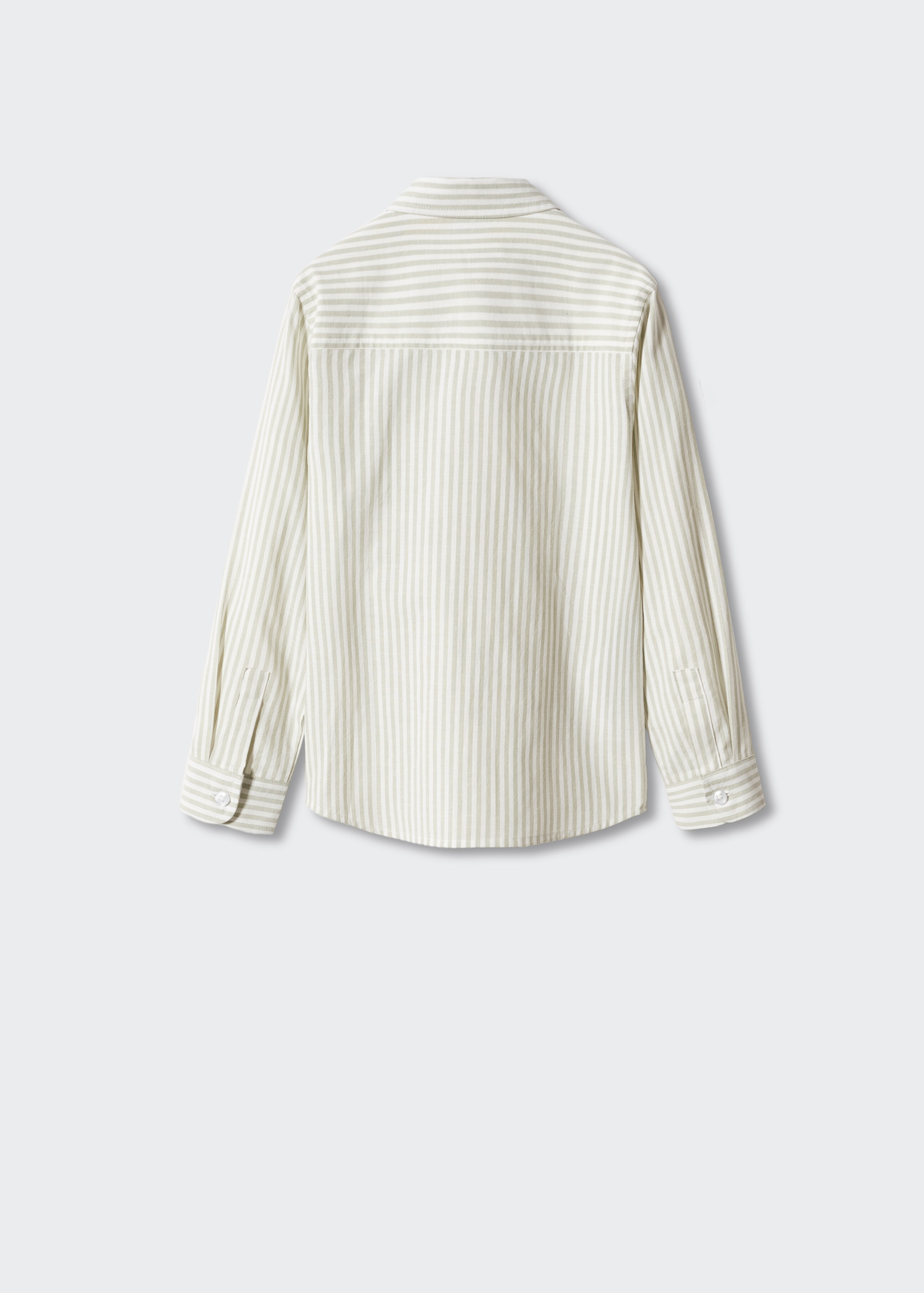 Striped cotton shirt - Reverse of the article