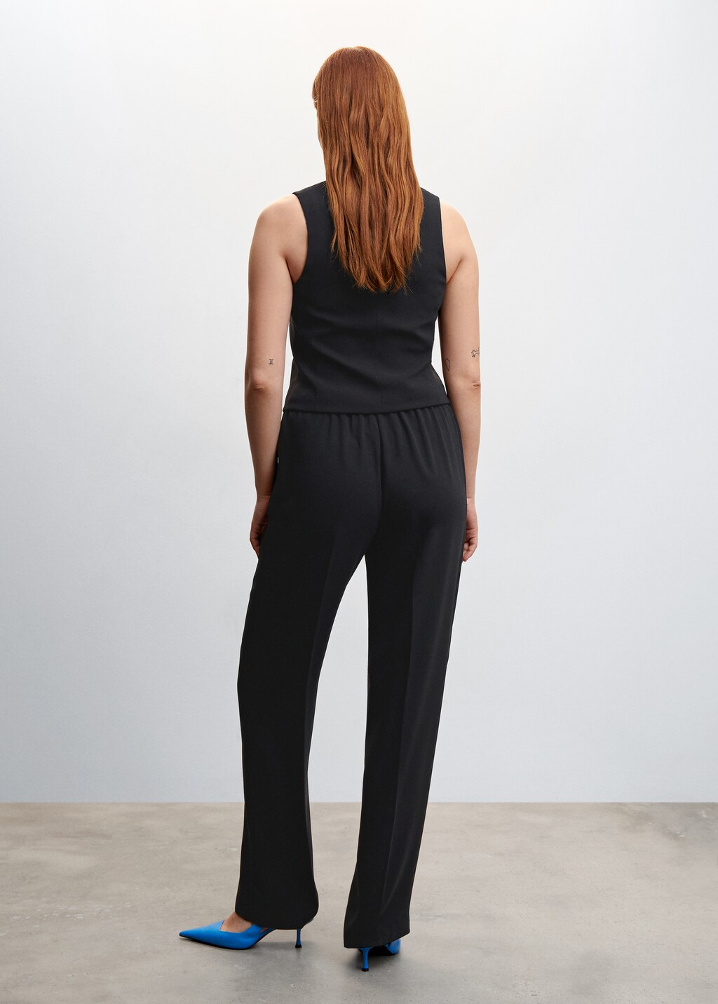  Wide leg suit trousers - Reverse of the article