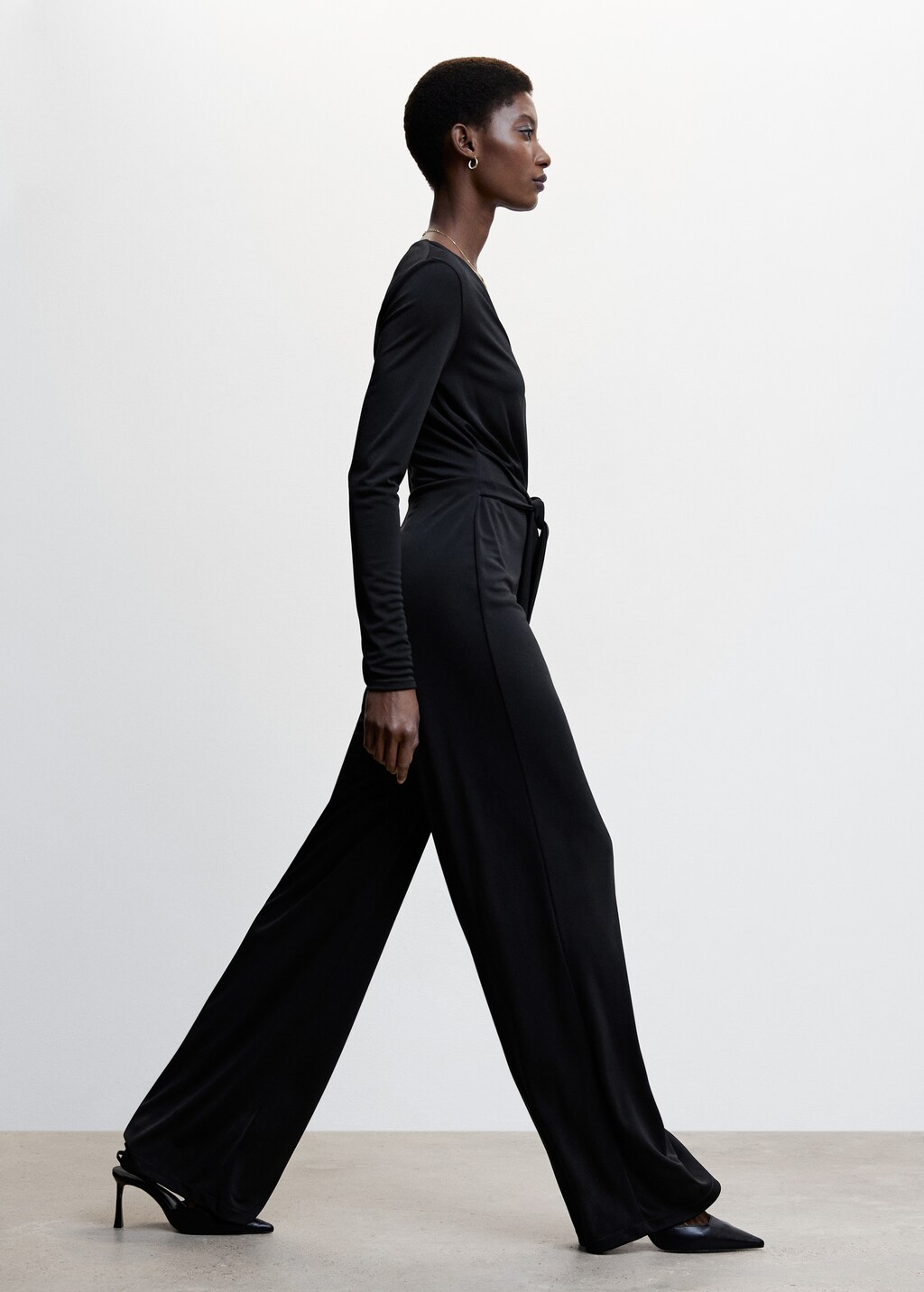 Bow long jumpsuit - Details of the article 6