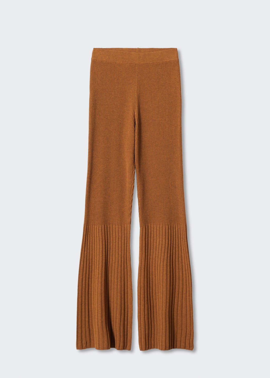 Flared knitted trousers - Article without model