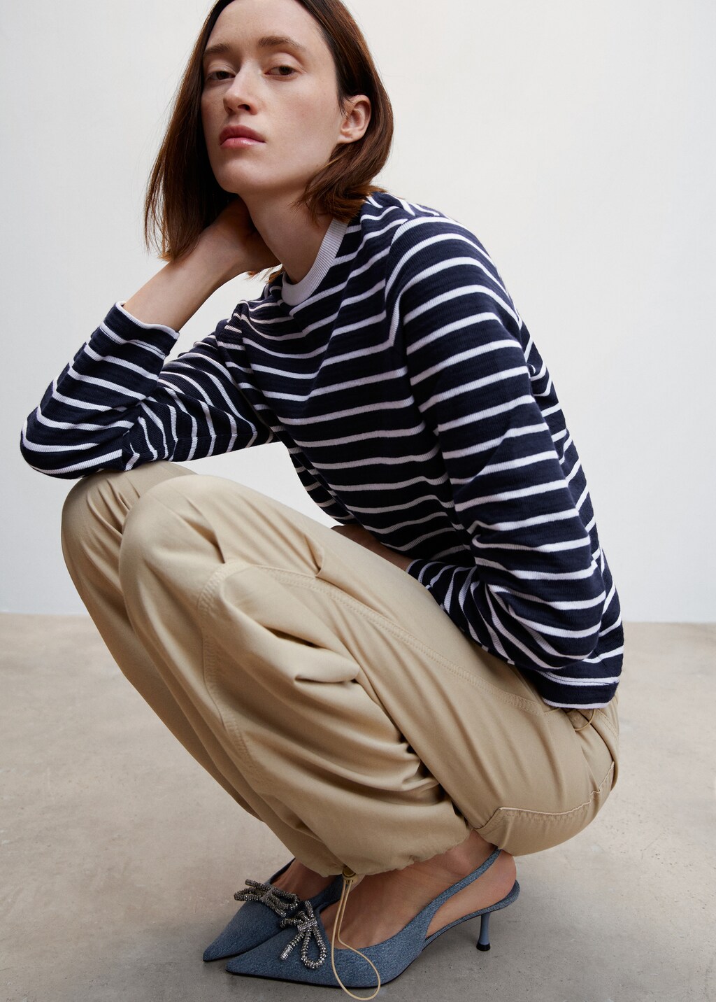 Striped cotton T-shirt - Details of the article 2