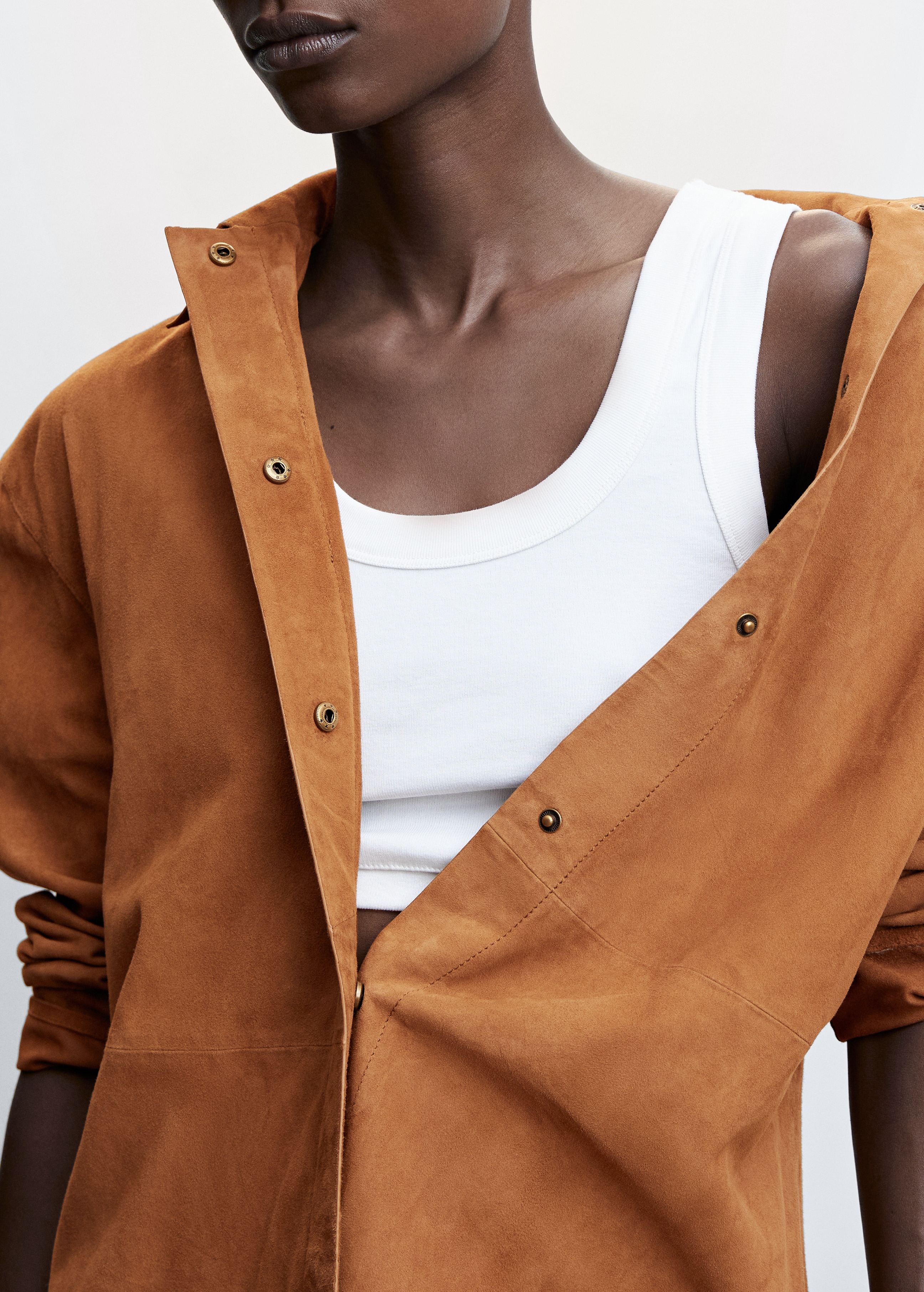 Suede leather shirt - Details of the article 1