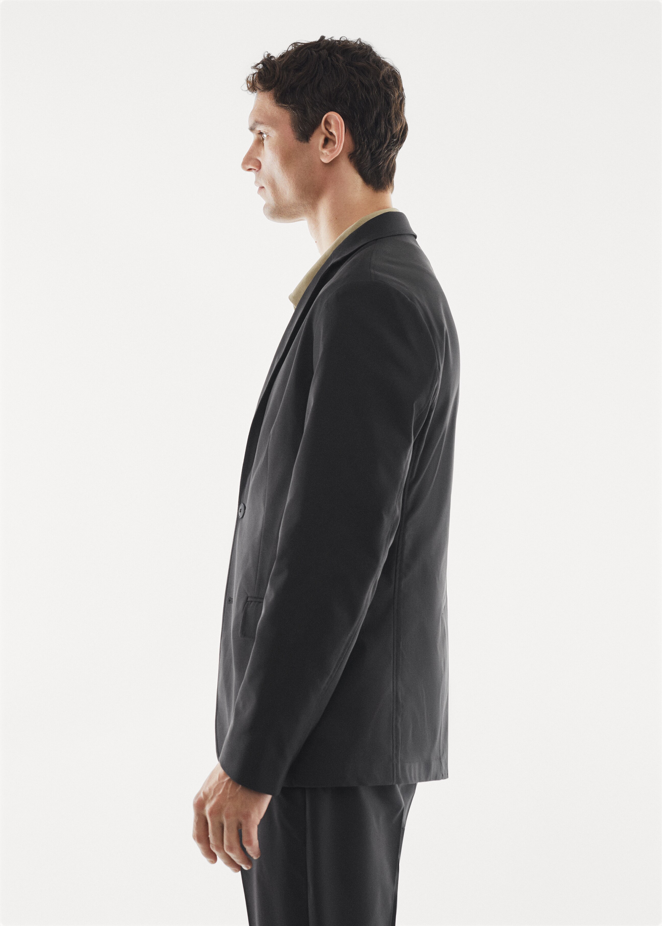 Slim-fit technical suit jacket - Details of the article 6