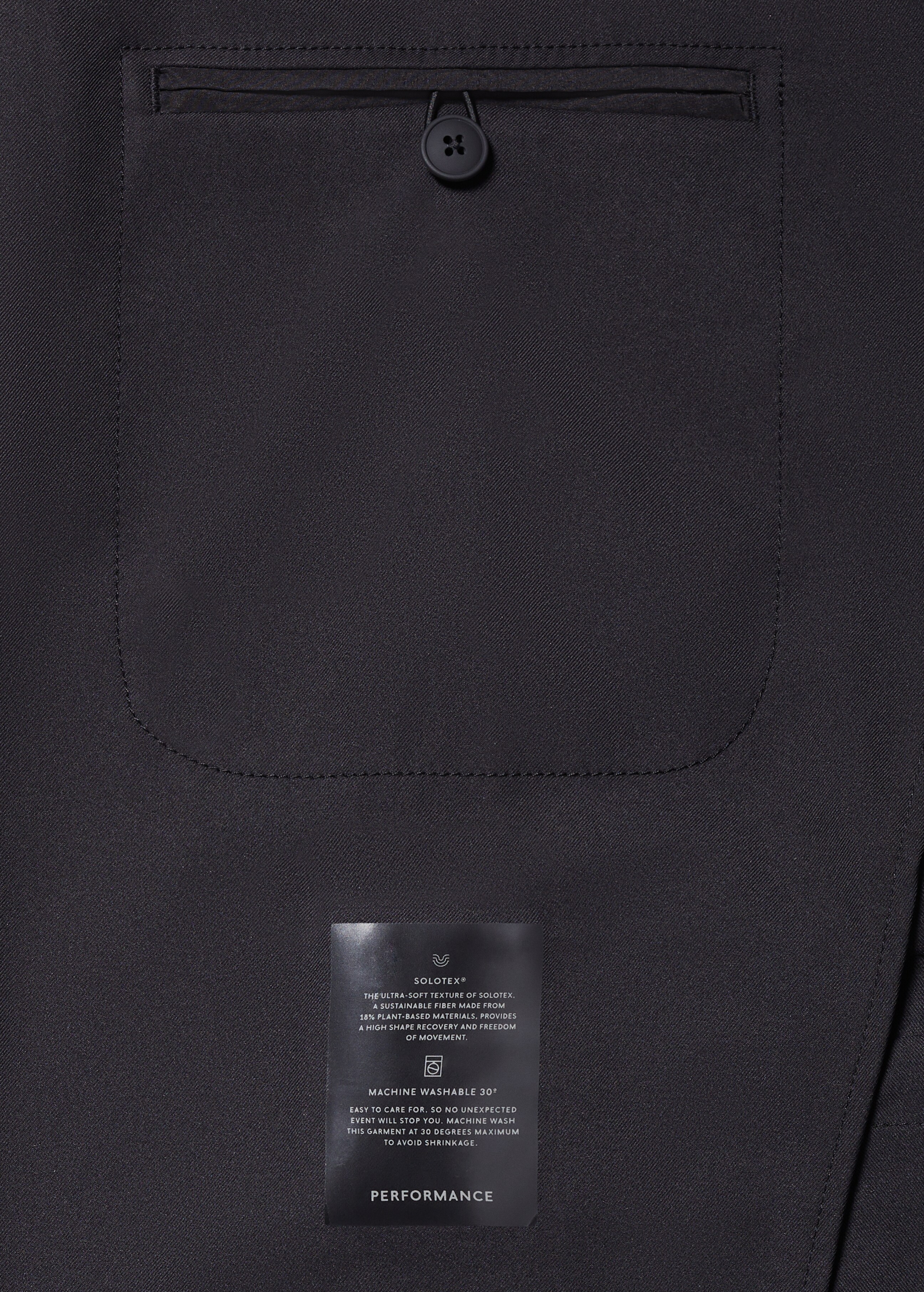 Slim-fit technical suit jacket - Details of the article 8