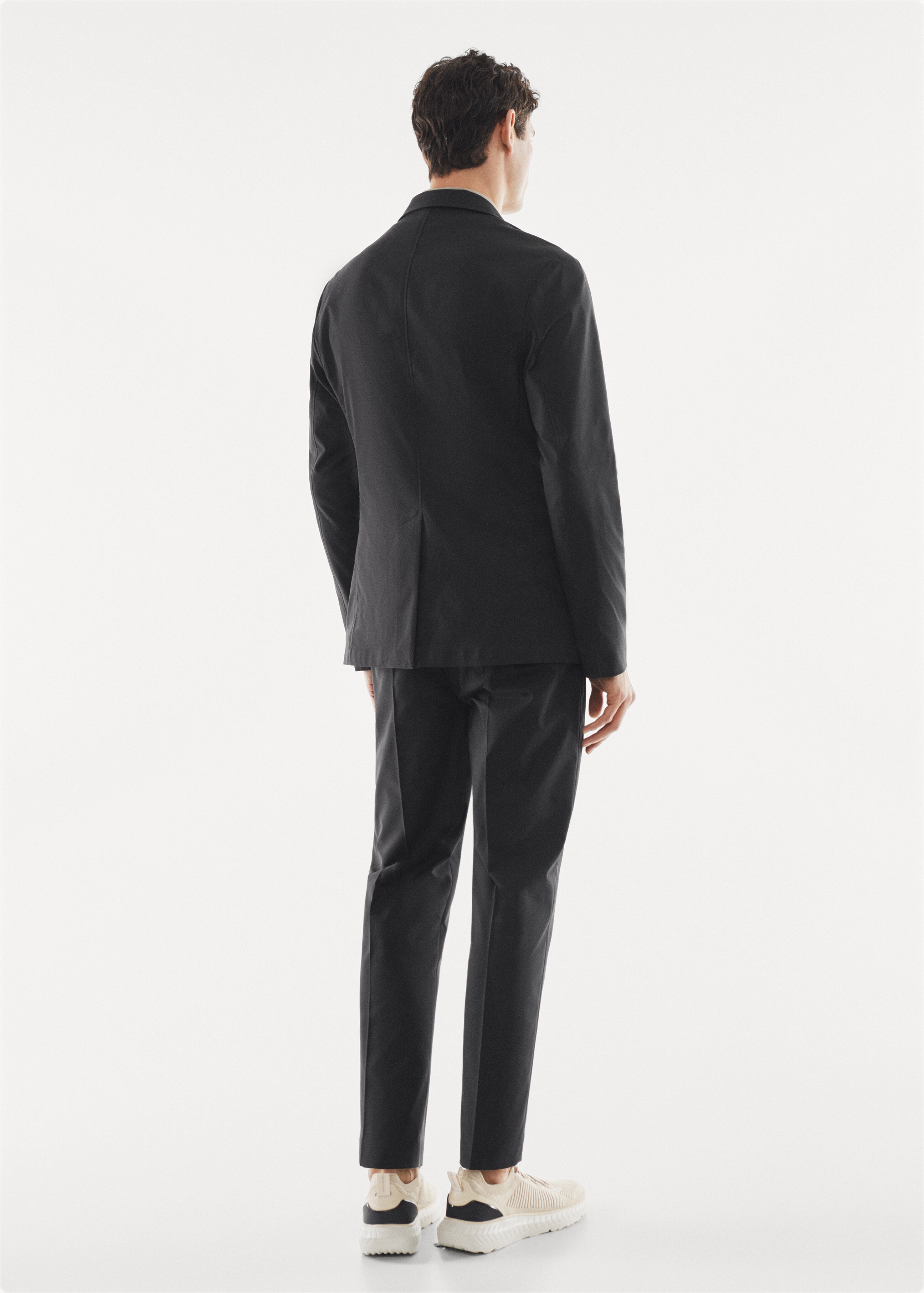Slim-fit technical suit jacket - Reverse of the article