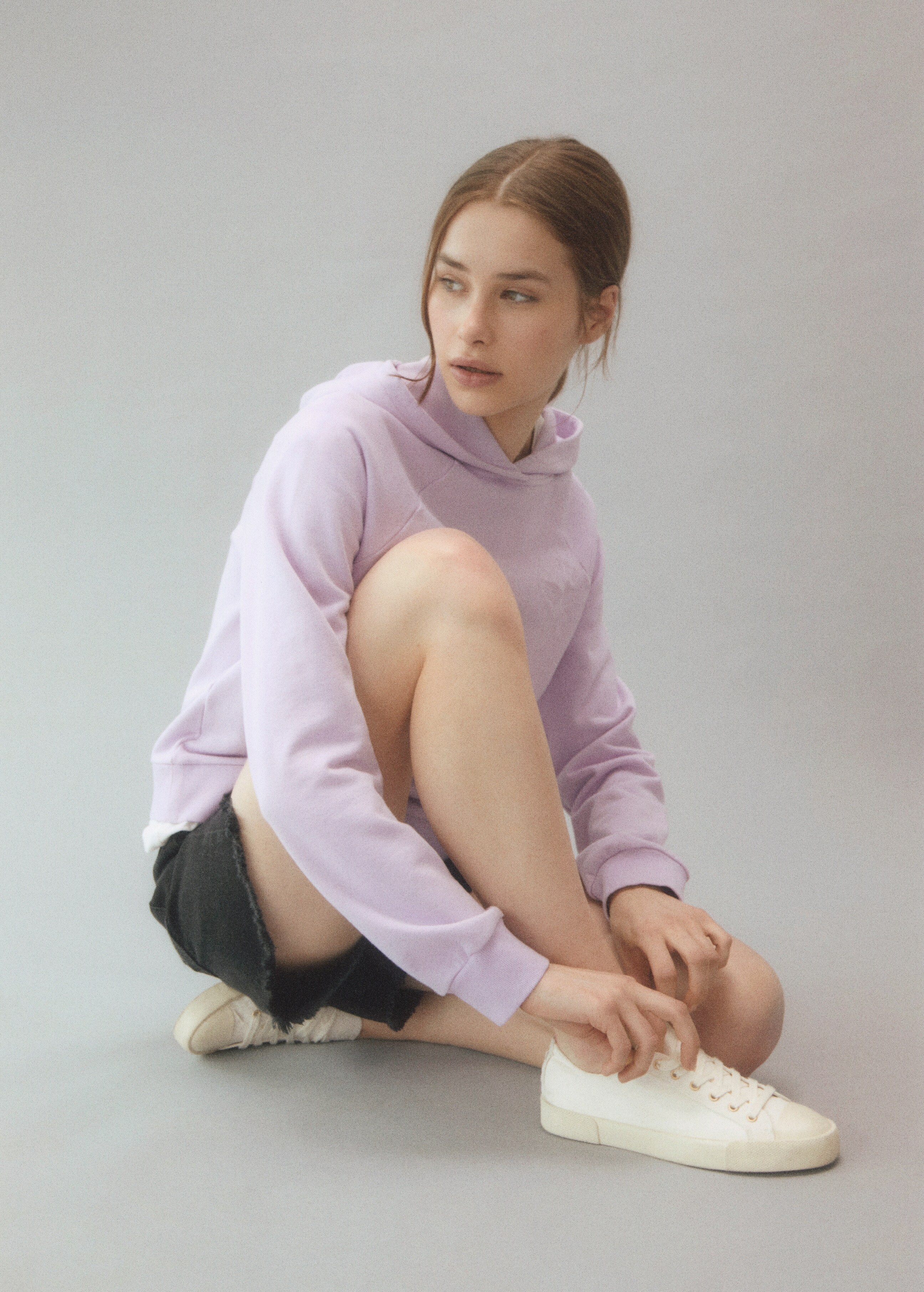 Embroidered cotton sweatshirt - Details of the article 5