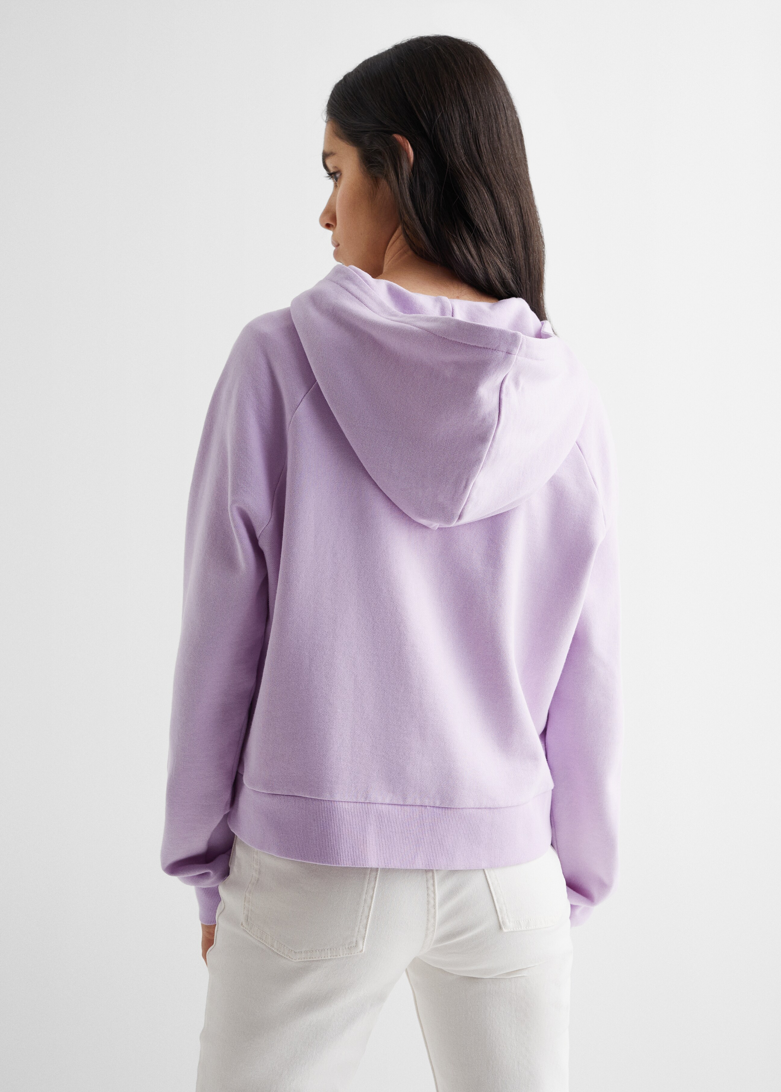 Embroidered cotton sweatshirt - Reverse of the article