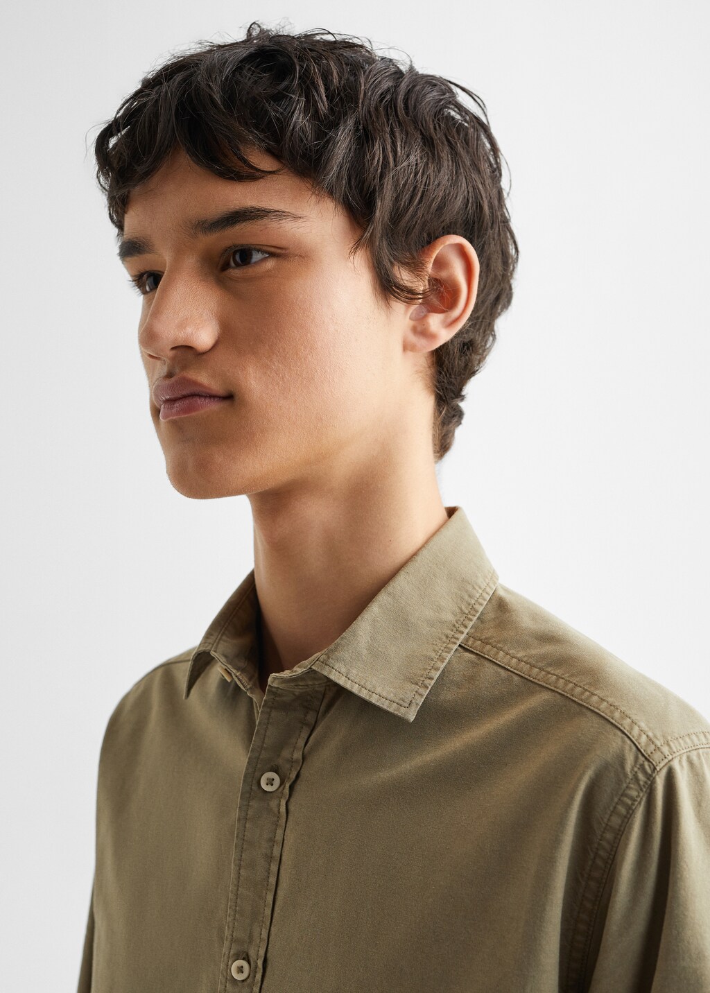 Essential cotton-blend shirt - Details of the article 1