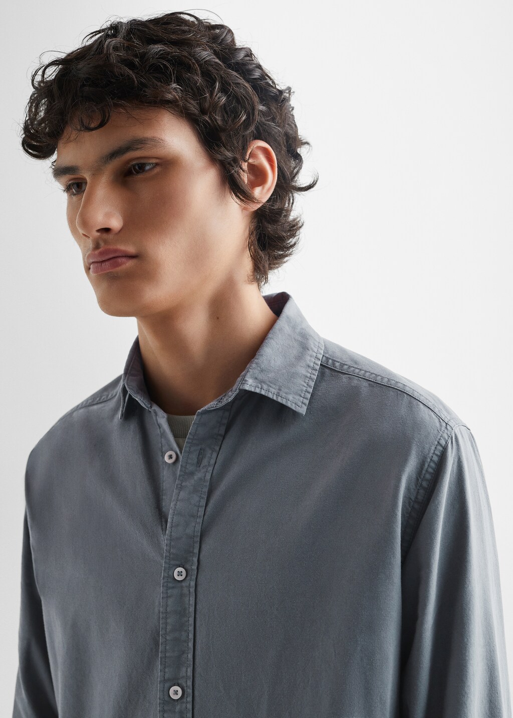 Essential cotton-blend shirt - Details of the article 1