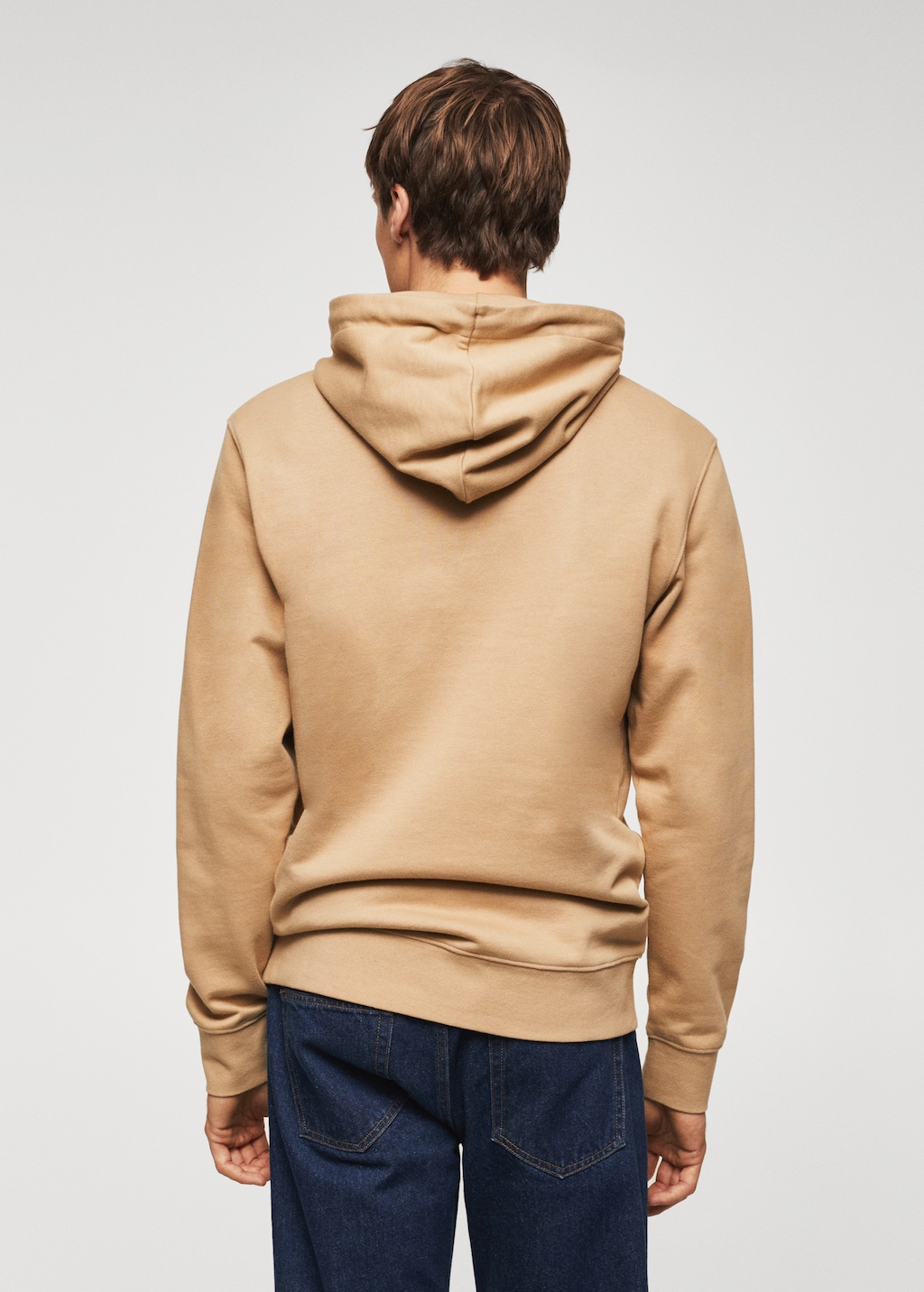 Basic light hooded sweatshirt