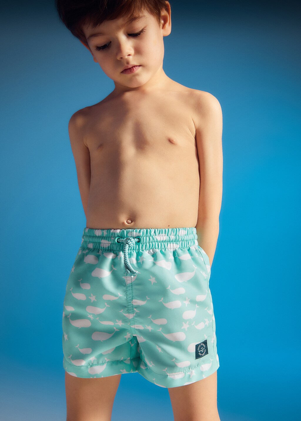 Printed swimming trunks - Medium plane