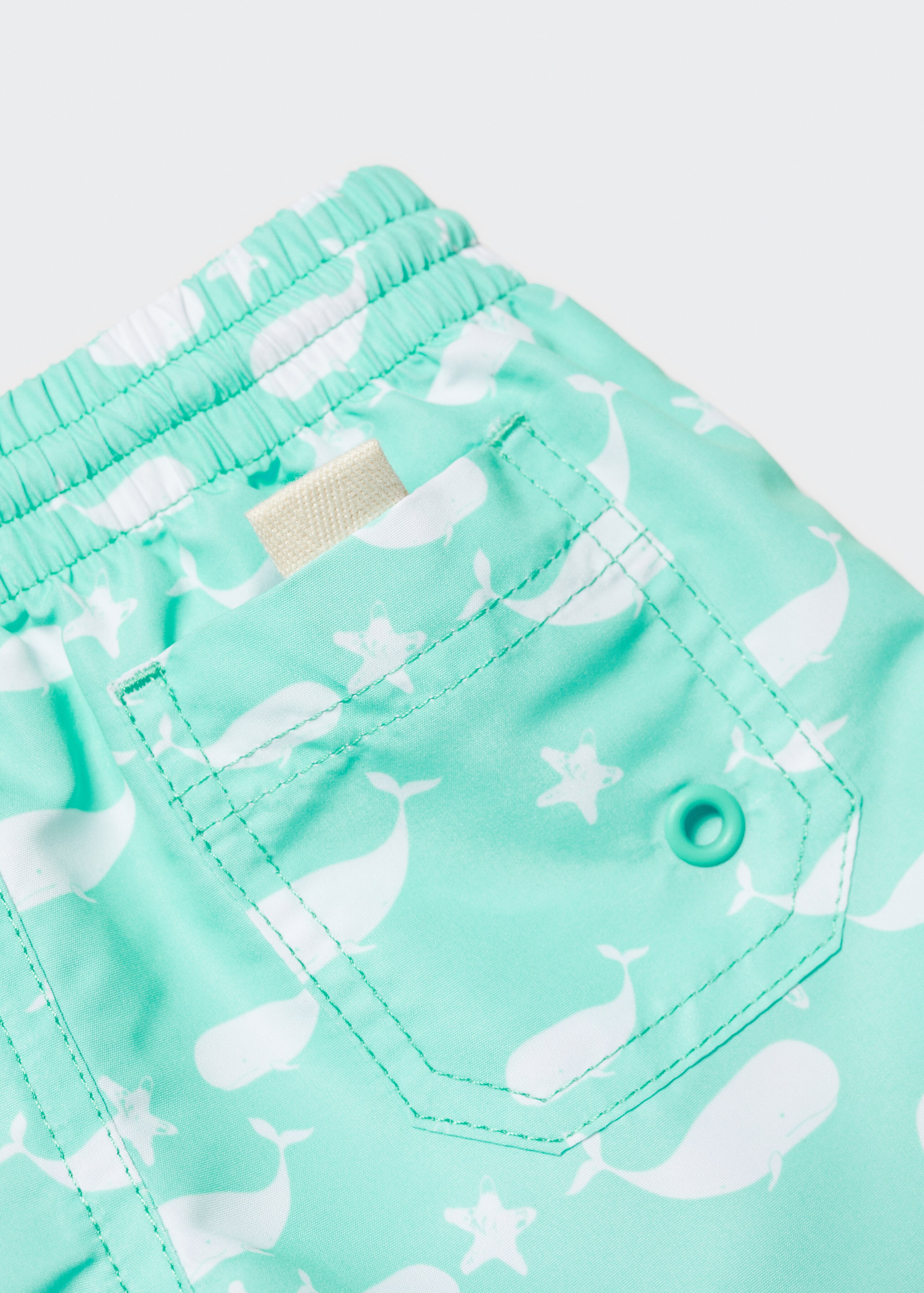 Printed swimming trunks - Details of the article 0