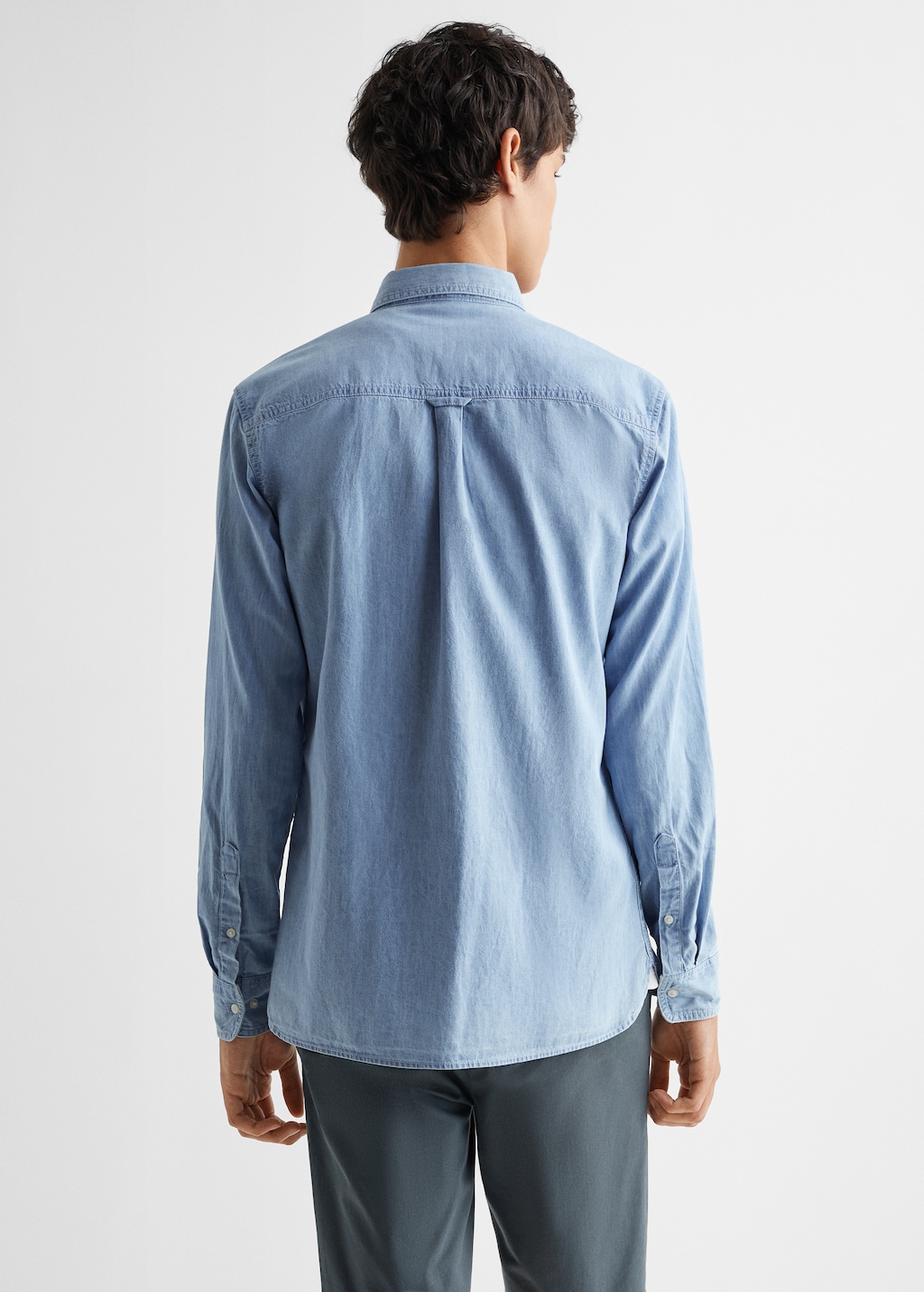 Regular fit cotton shirt - Reverse of the article