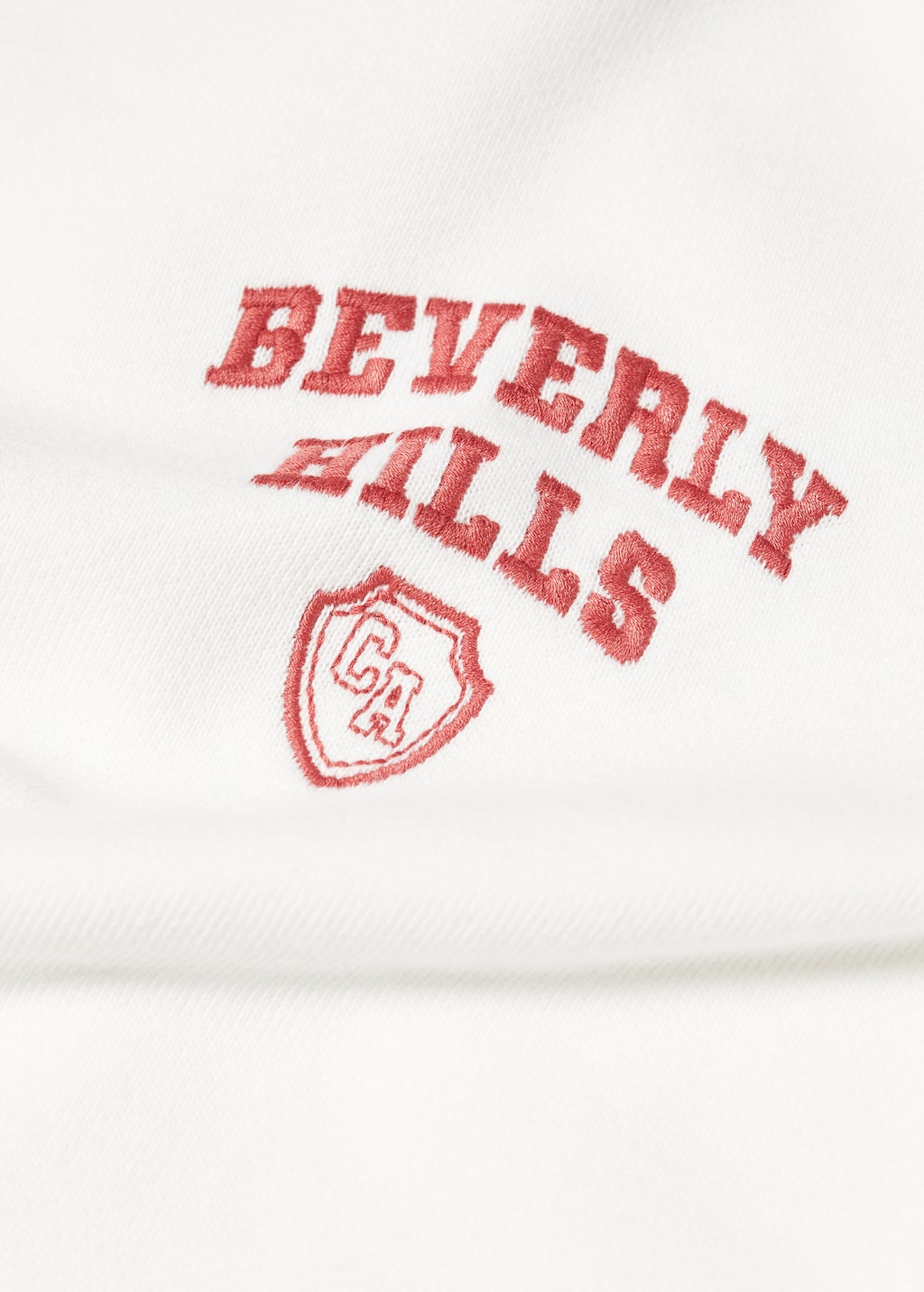 Baumwoll-Sweatshirt mit Stickdetail - Detail des Artikels 8