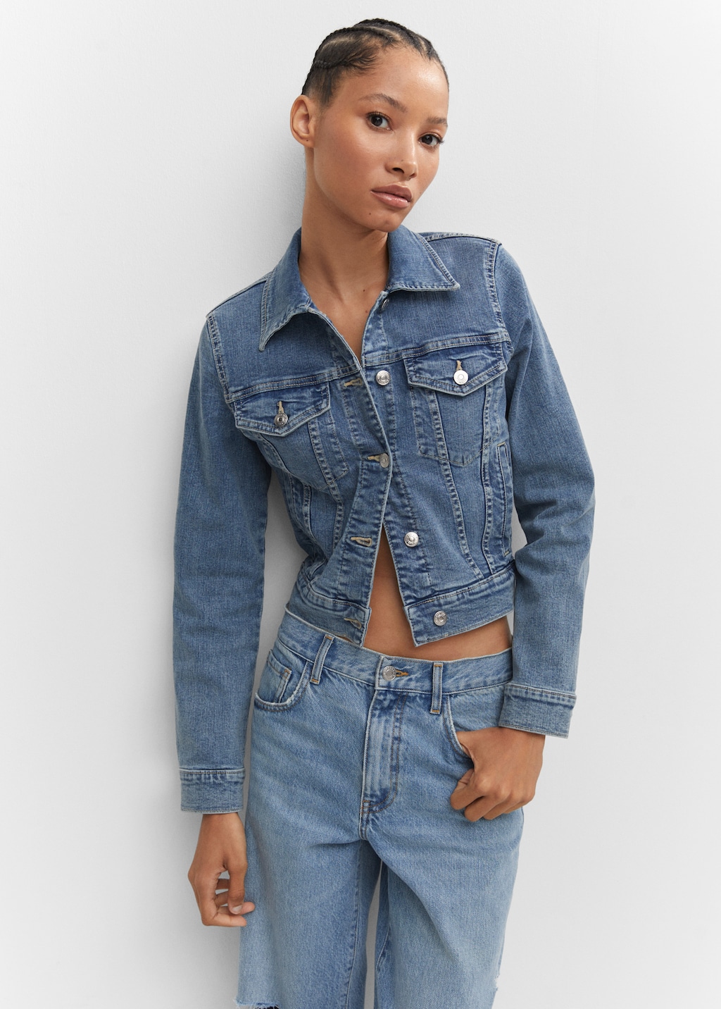 Pocketed denim jacket - Medium plane