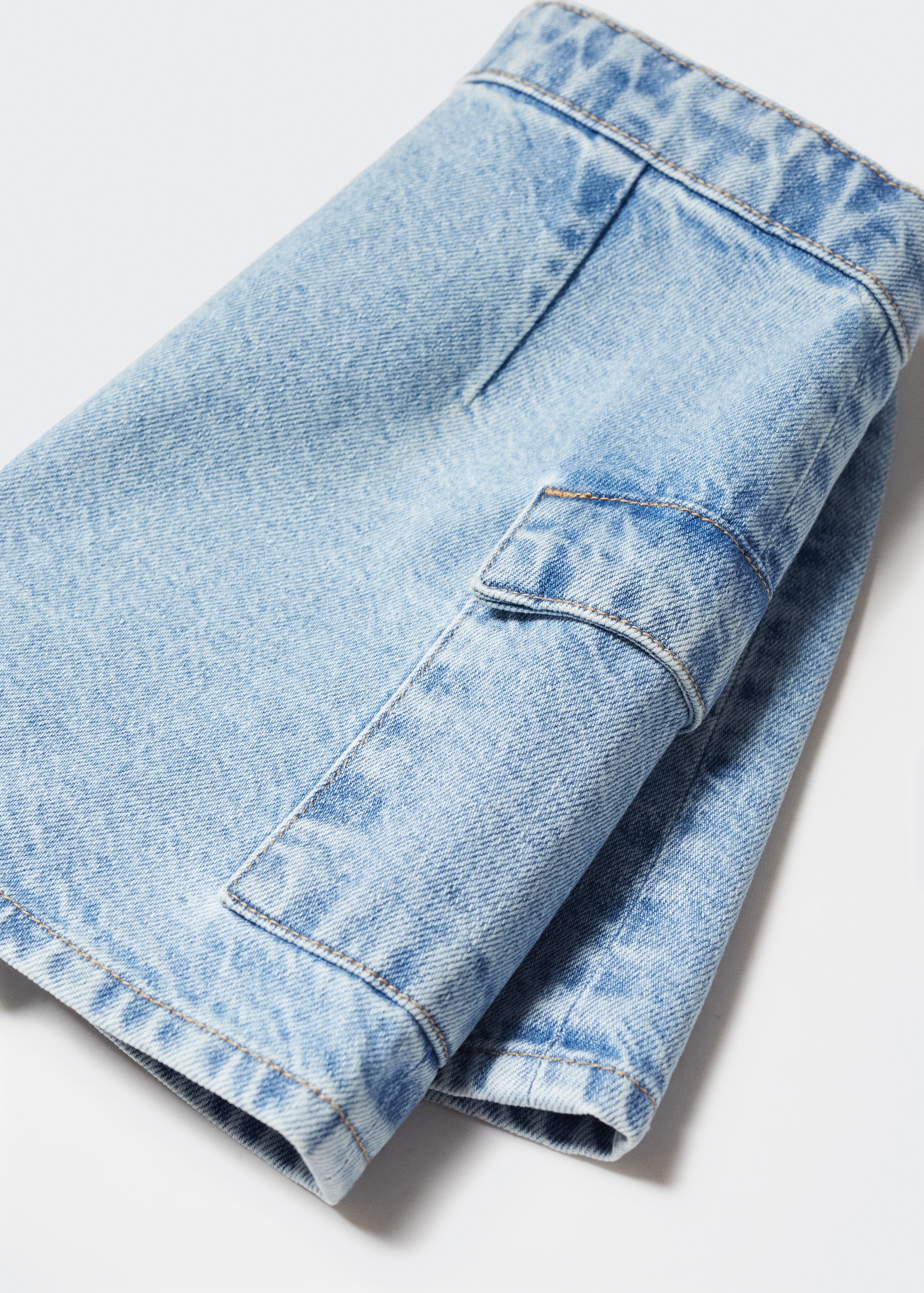 Mini-Wickelrock aus Jeans - Detail des Artikels 8