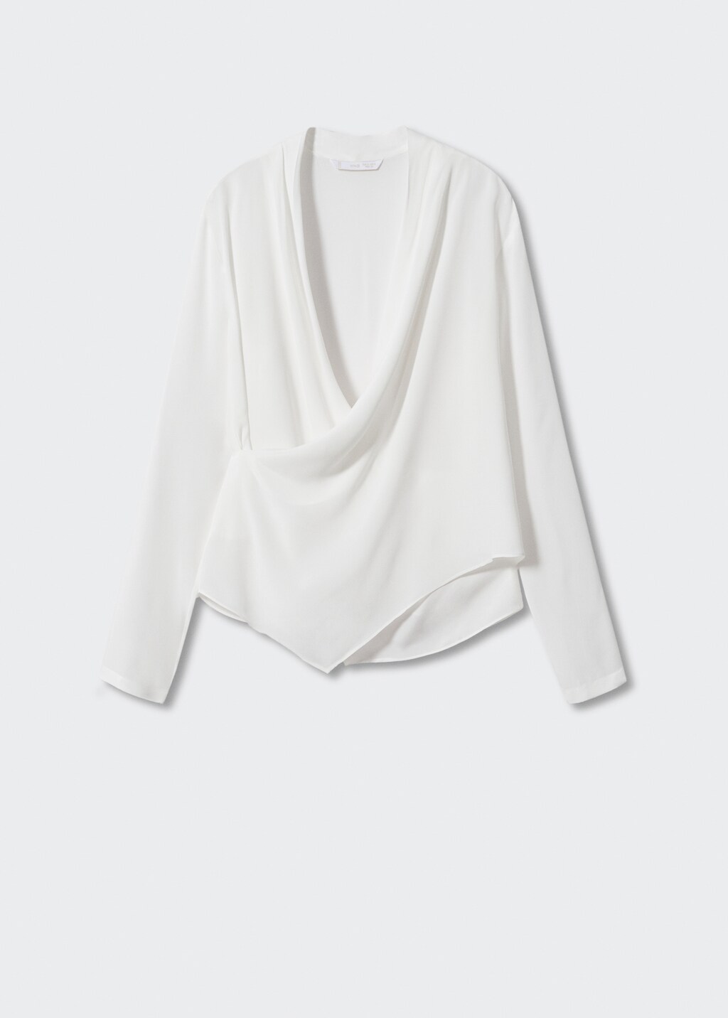 Draped crossover neckline blouse - Article without model