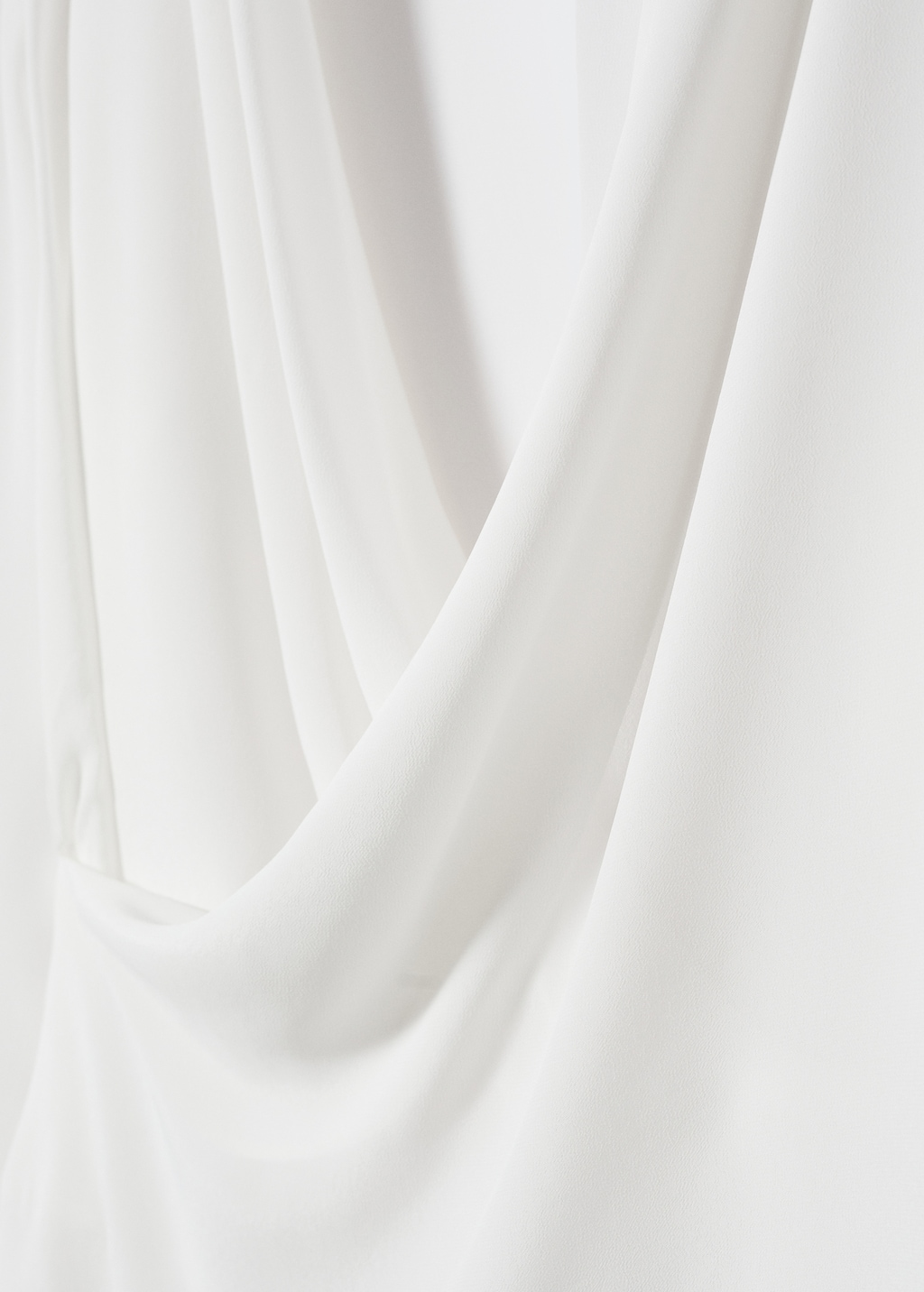 Draped crossover neckline blouse - Details of the article 8