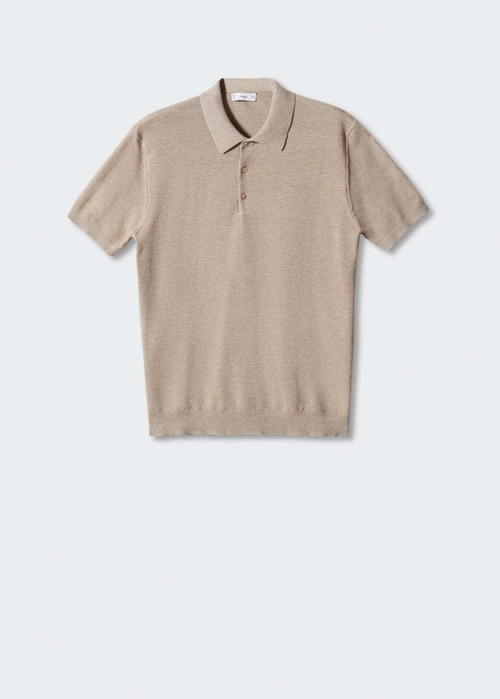 Knit cotton polo shirt - Article without model