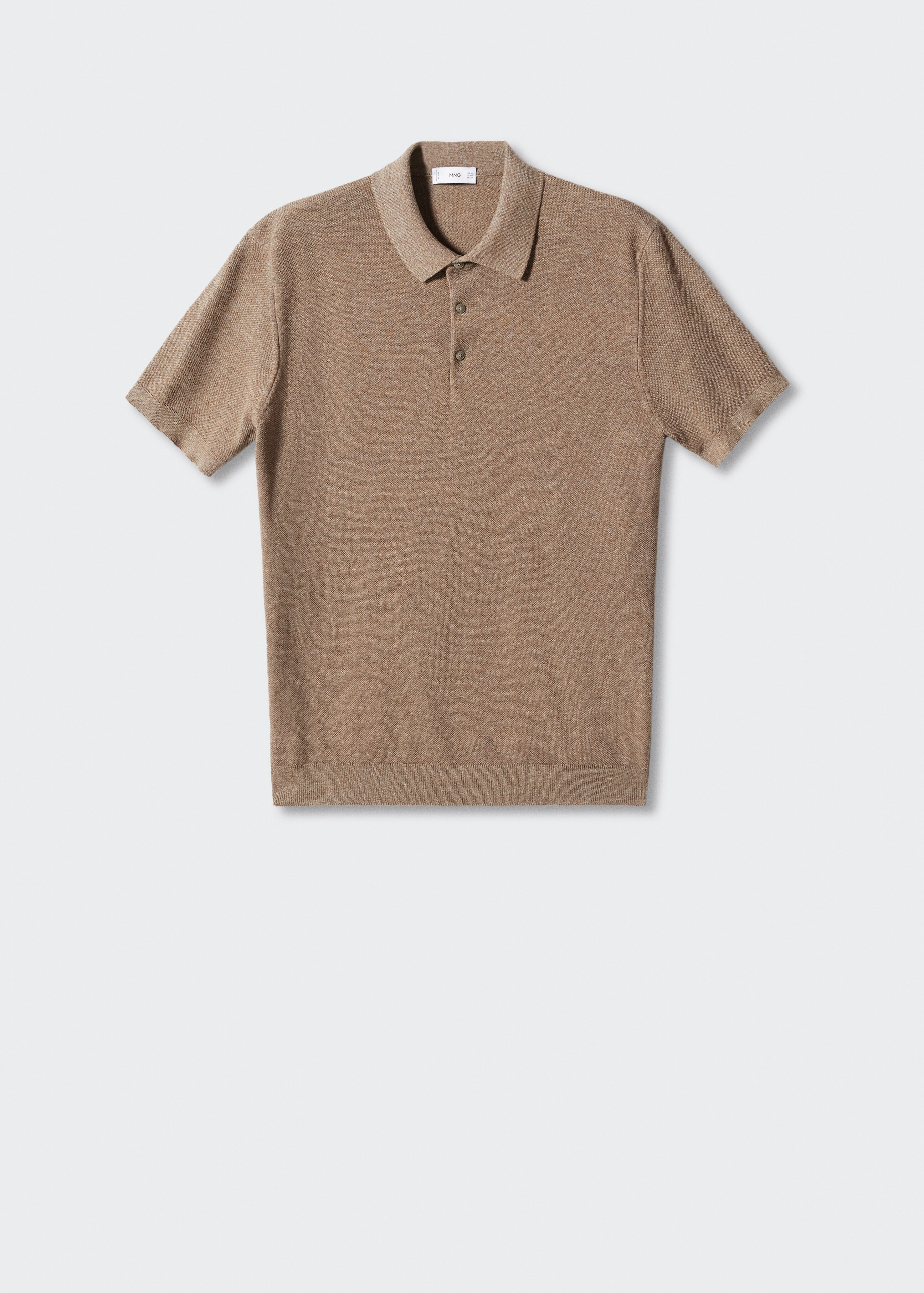 Knit cotton polo shirt - Article without model
