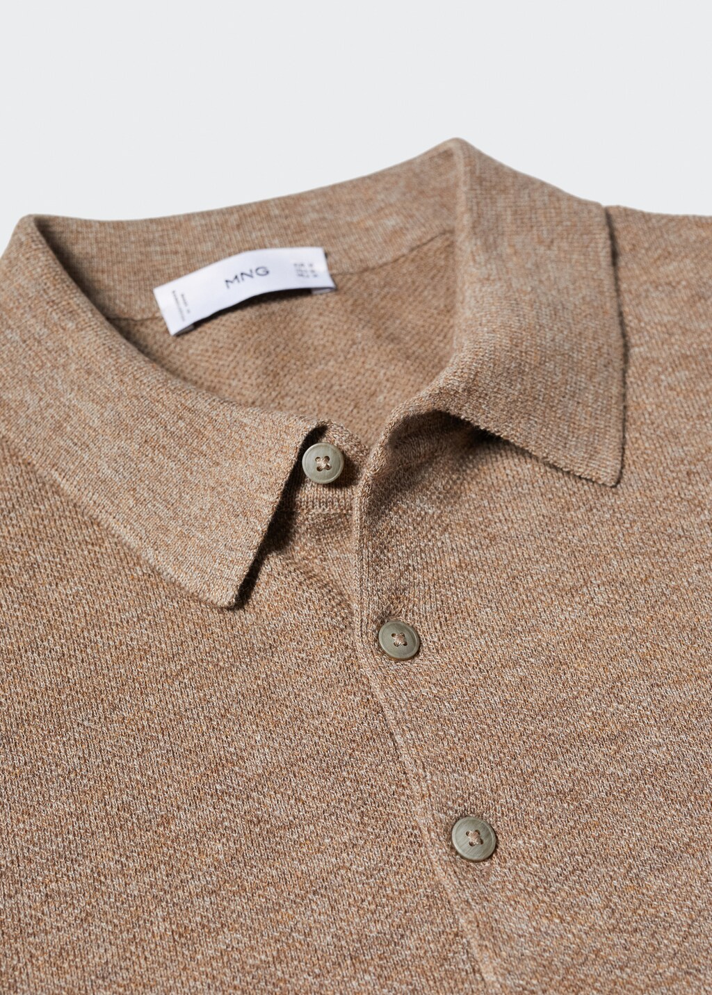 Knit cotton polo shirt - Details of the article 8