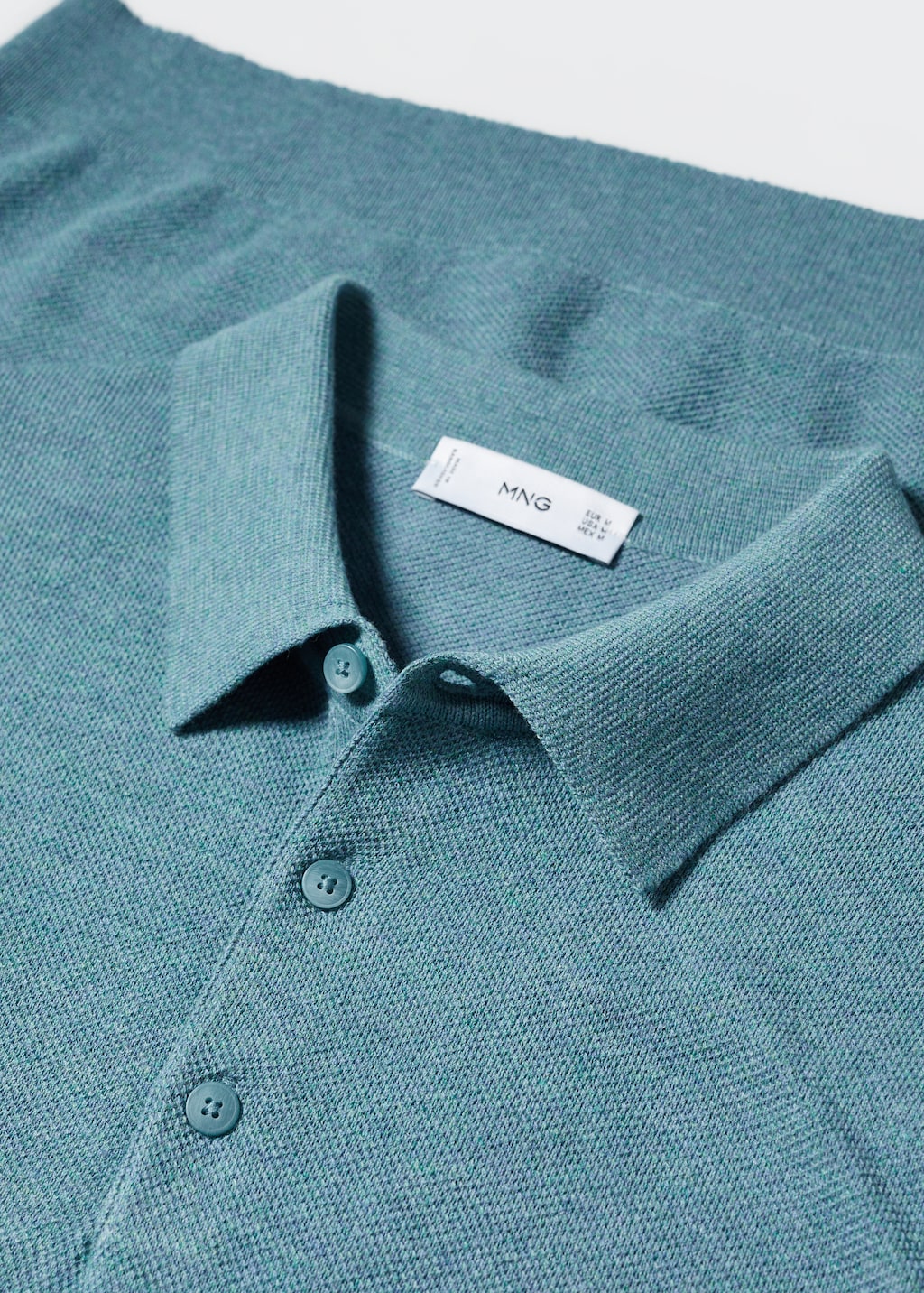 Knit cotton polo shirt - Details of the article 8